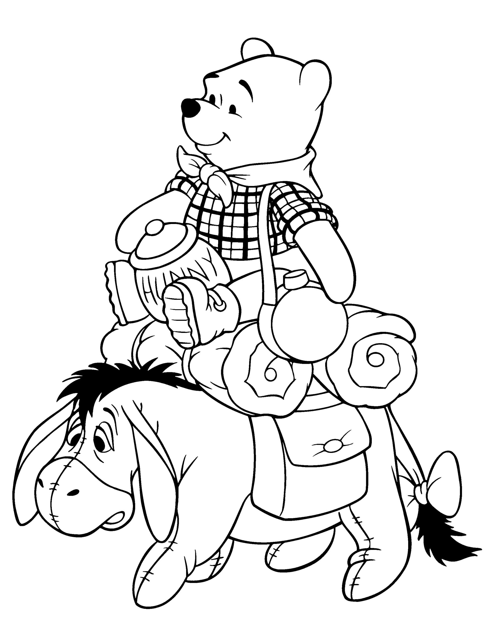 Winnie the Pooh Coloring Pages Cartoons Winnie The Pooh and Friends Free Printable 2020 7060 Coloring4free