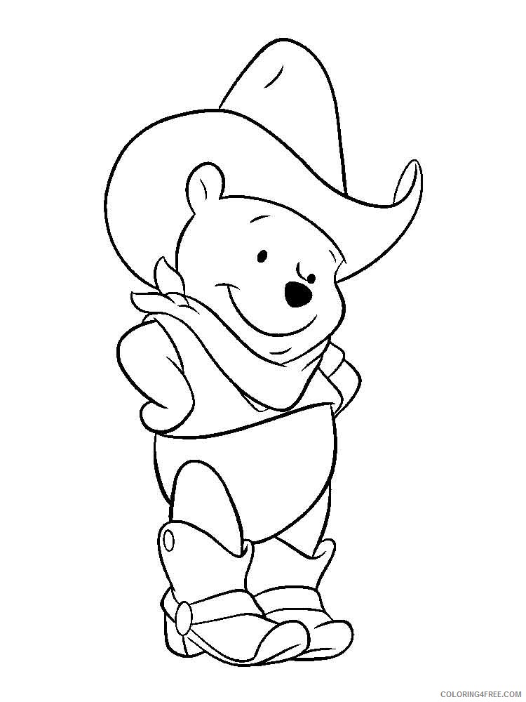 Winnie the Pooh Coloring Pages Cartoons pooh bear 10 Printable 2020 6978 Coloring4free