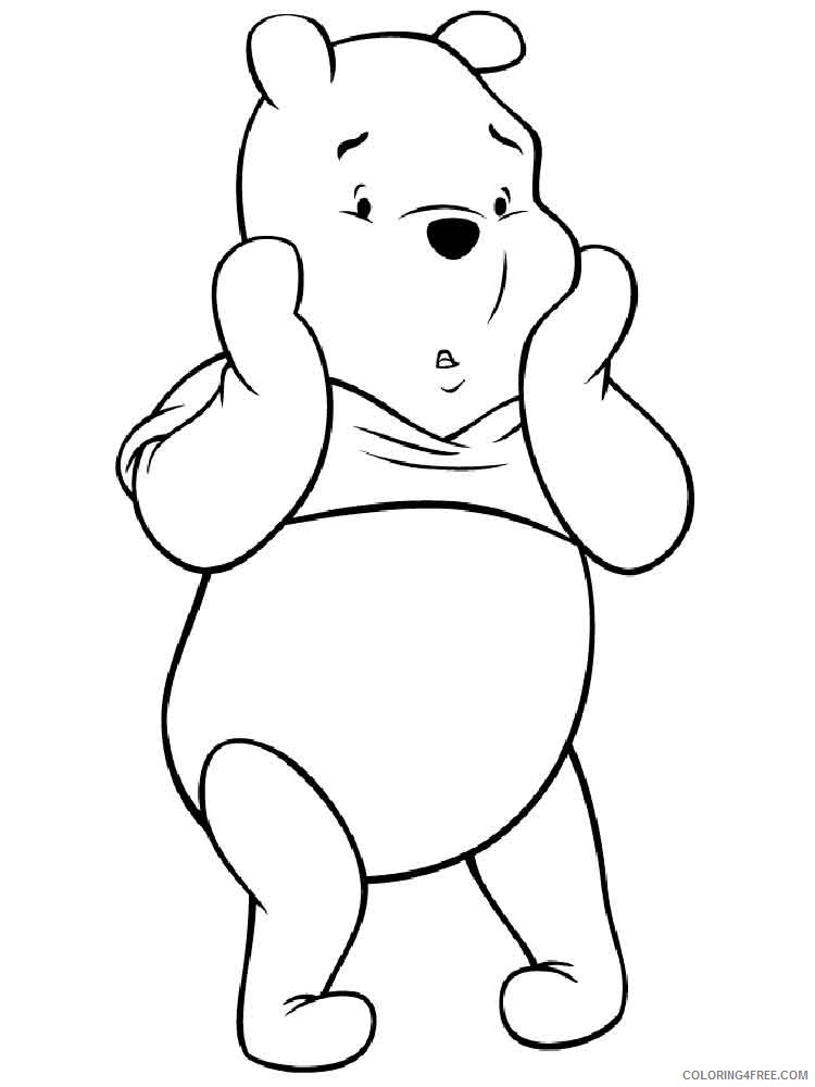 Winnie the Pooh Coloring Pages Cartoons pooh bear 17 Printable 2020 6982 Coloring4free