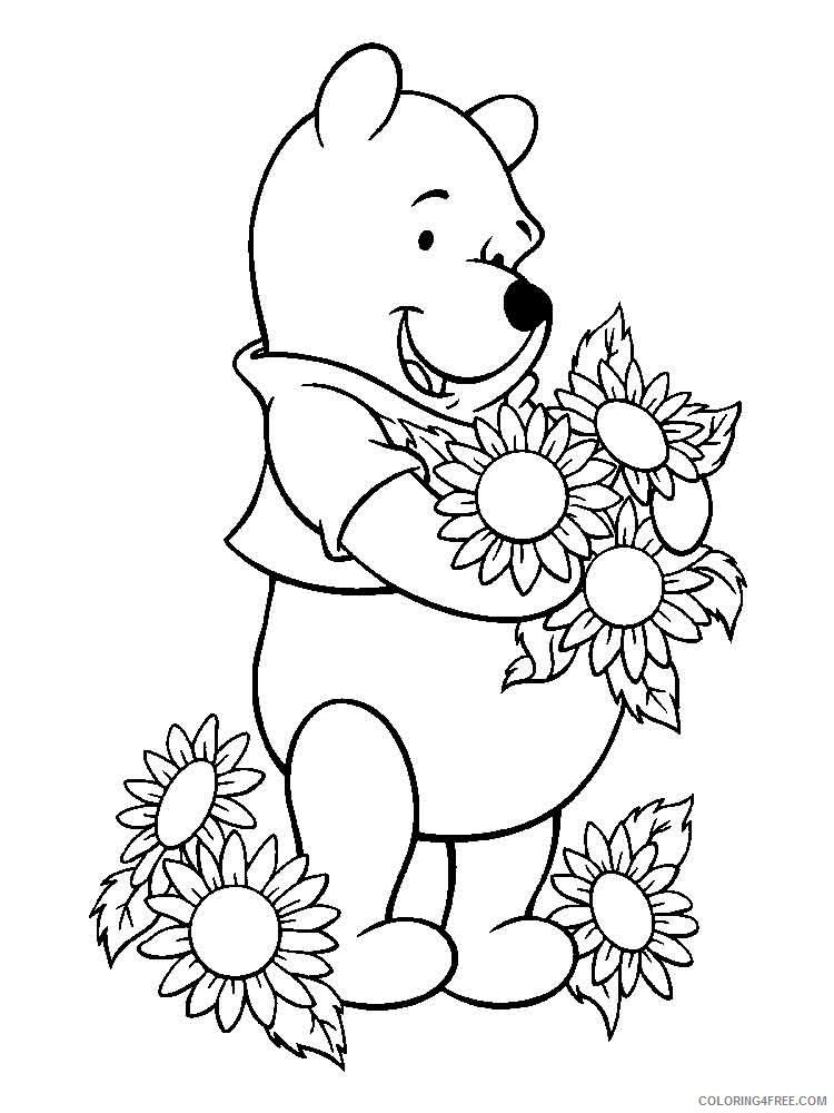 Winnie the Pooh Coloring Pages Cartoons pooh bear 25 Printable 2020 6987 Coloring4free