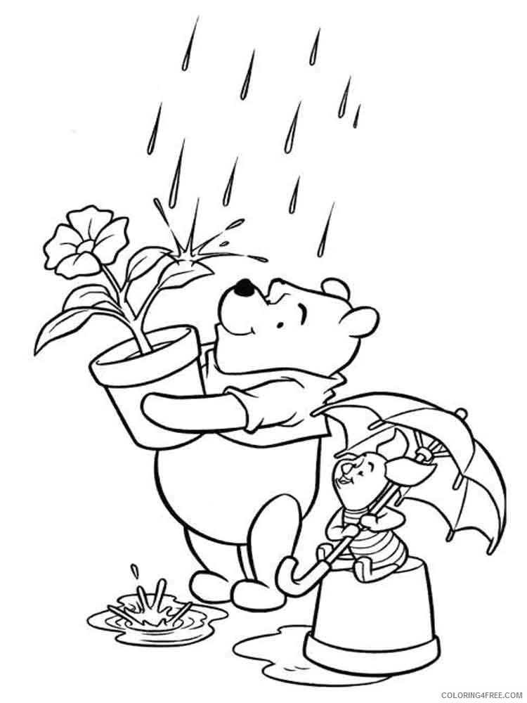 Winnie the Pooh Coloring Pages Cartoons pooh bear 3 Printable 2020 6989 Coloring4free