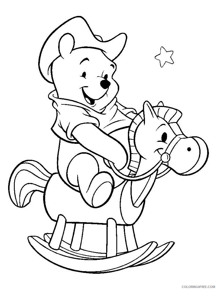Winnie the Pooh Coloring Pages Cartoons pooh bear 4 Printable 2020 6990 Coloring4free