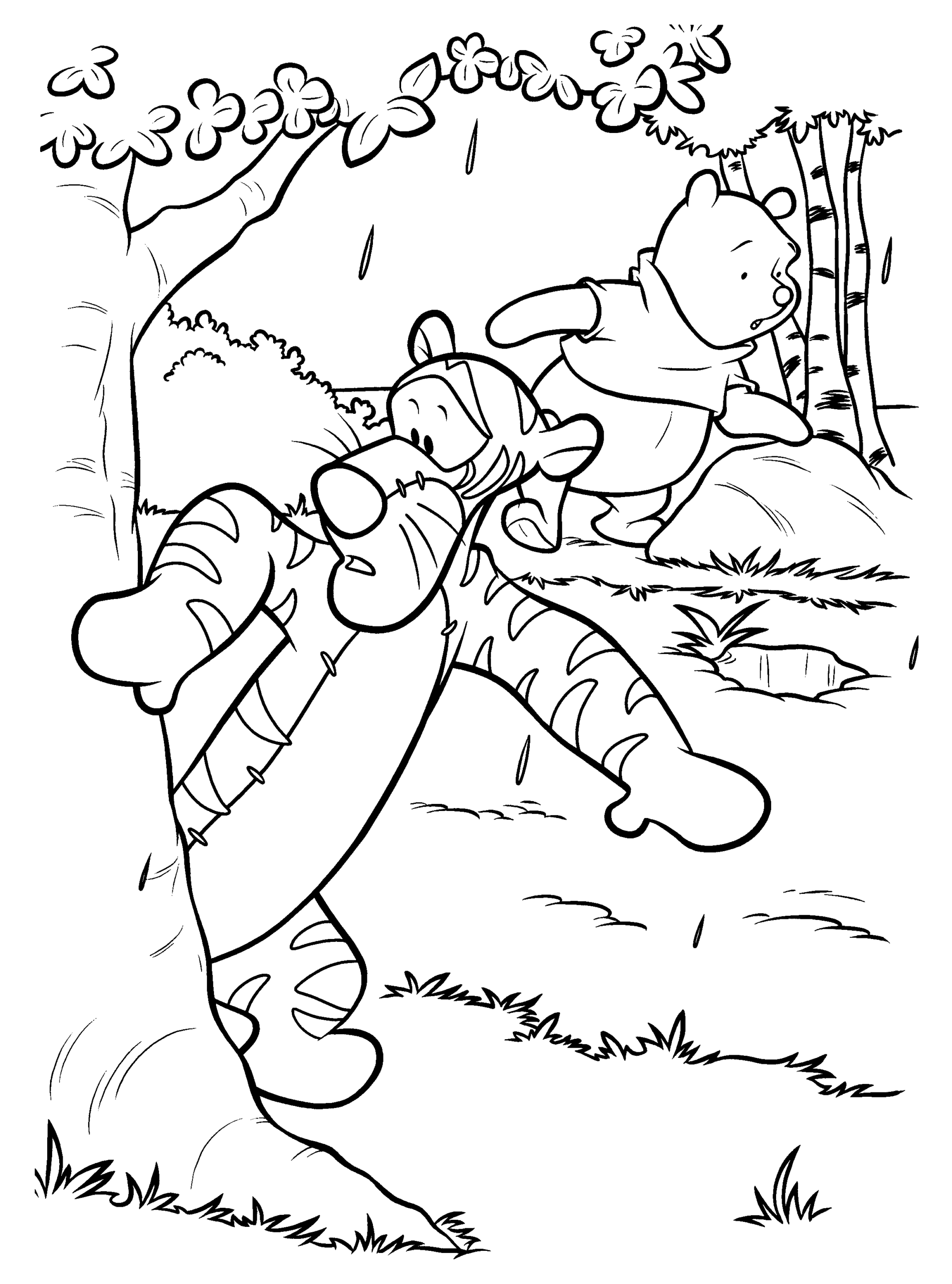 Winnie the Pooh Coloring Pages Cartoons winnie the pooh 10 Printable 2020 7077 Coloring4free