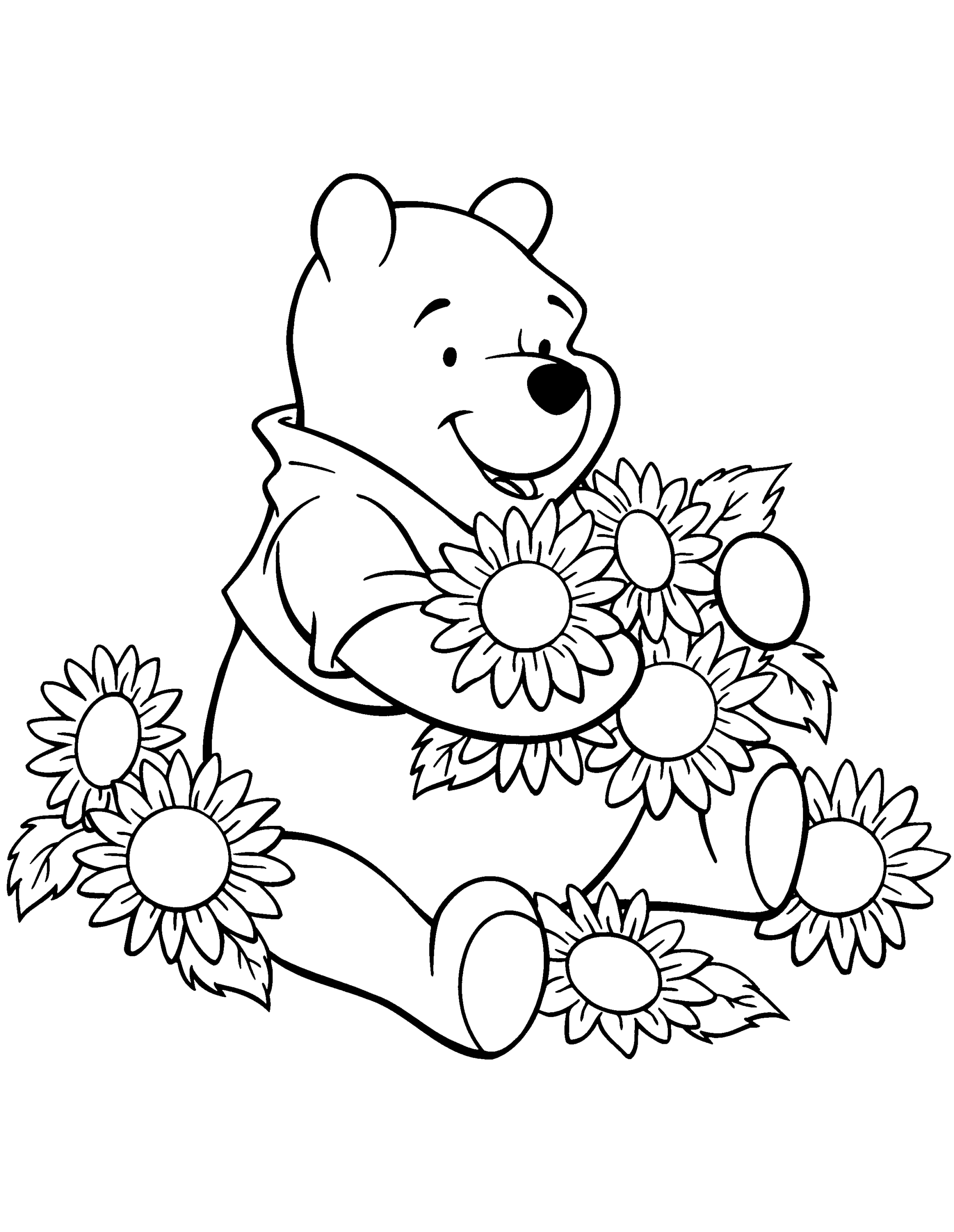 Winnie the Pooh Coloring Pages Cartoons winnie the pooh 117 Printable 2020 7097 Coloring4free