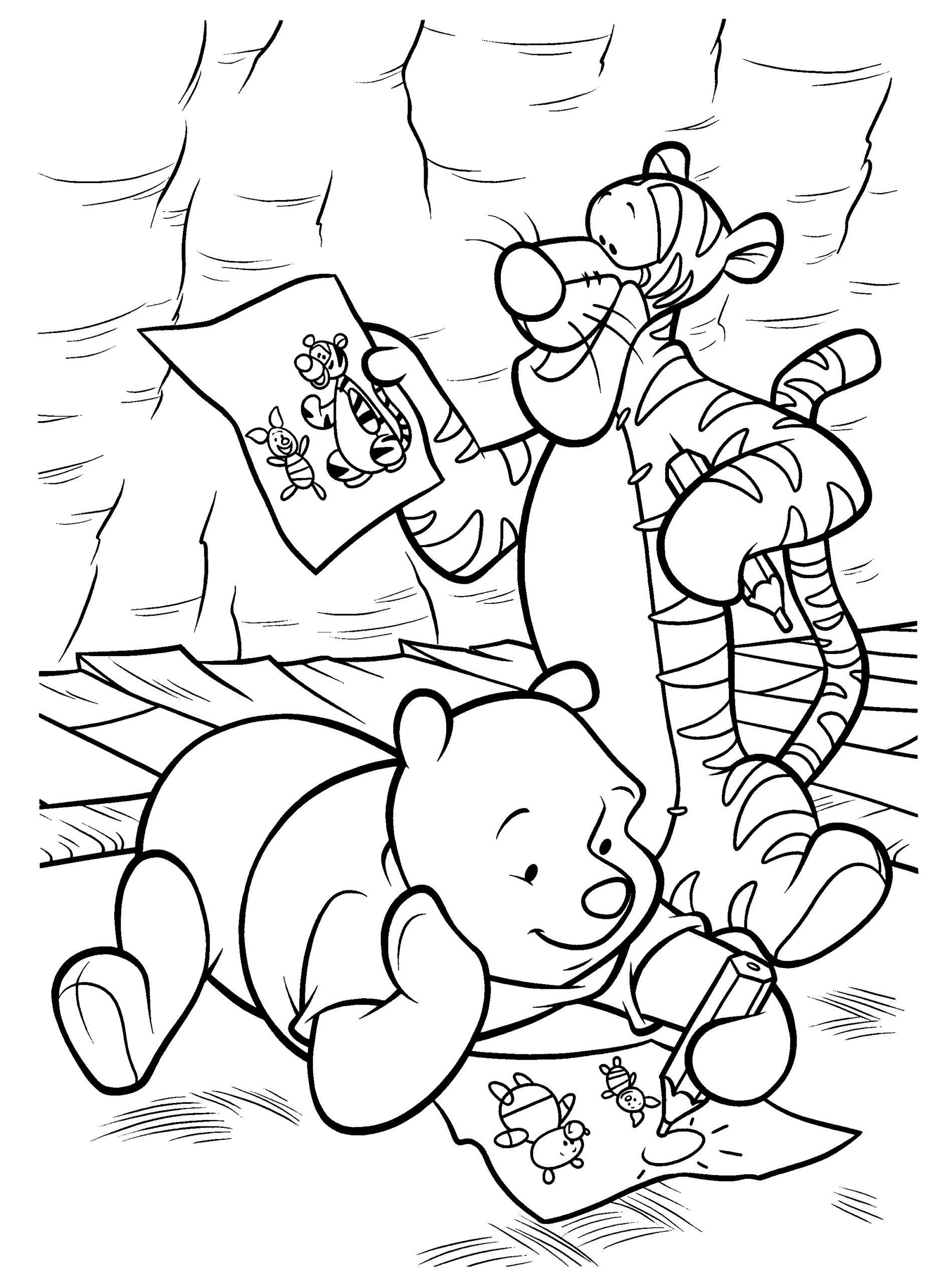 Winnie the Pooh Coloring Pages Cartoons winnie the pooh 13 Printable 2020 7104 Coloring4free