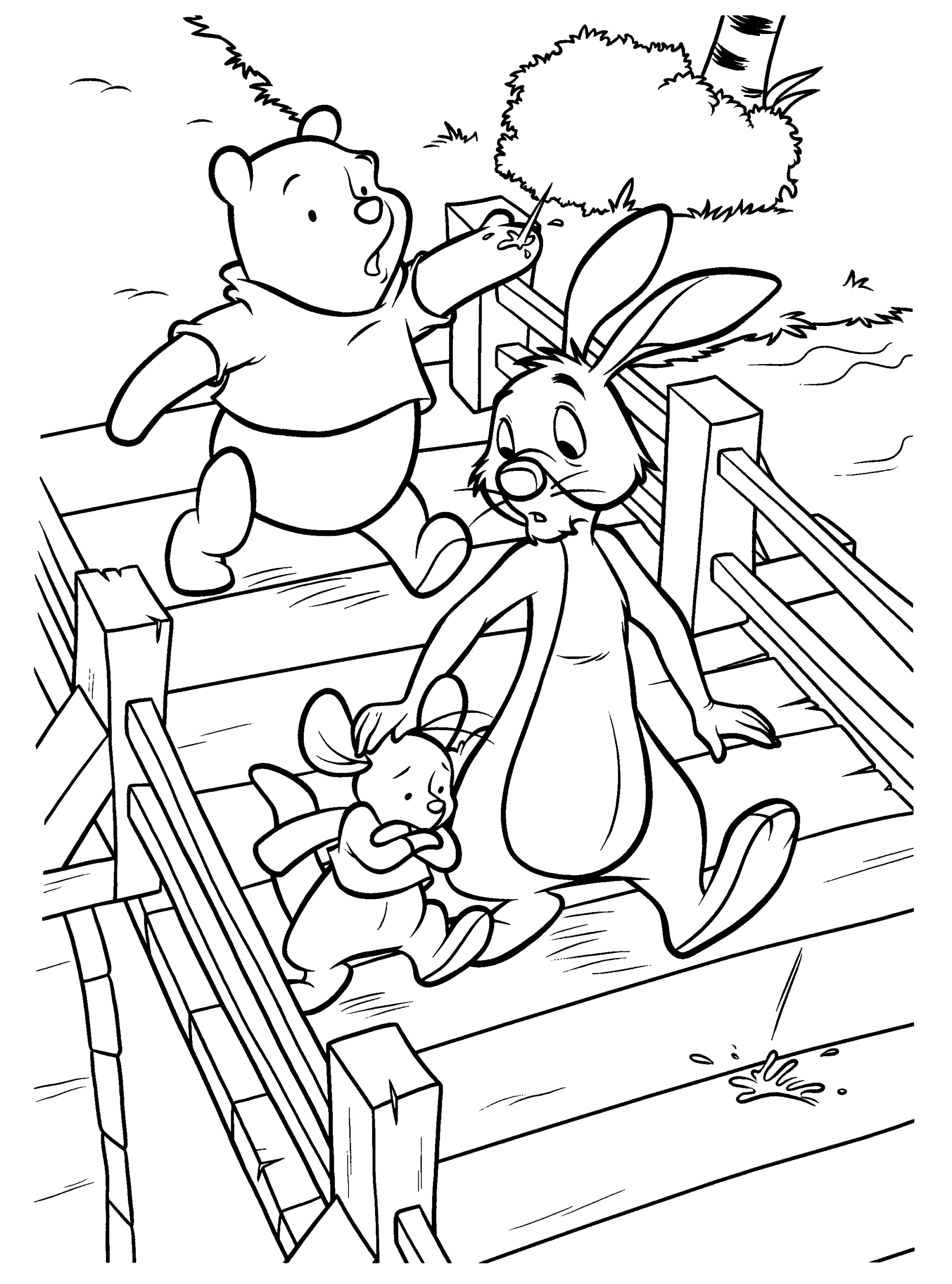 Winnie the Pooh Coloring Pages Cartoons winnie the pooh 15 Printable 2020 7106 Coloring4free