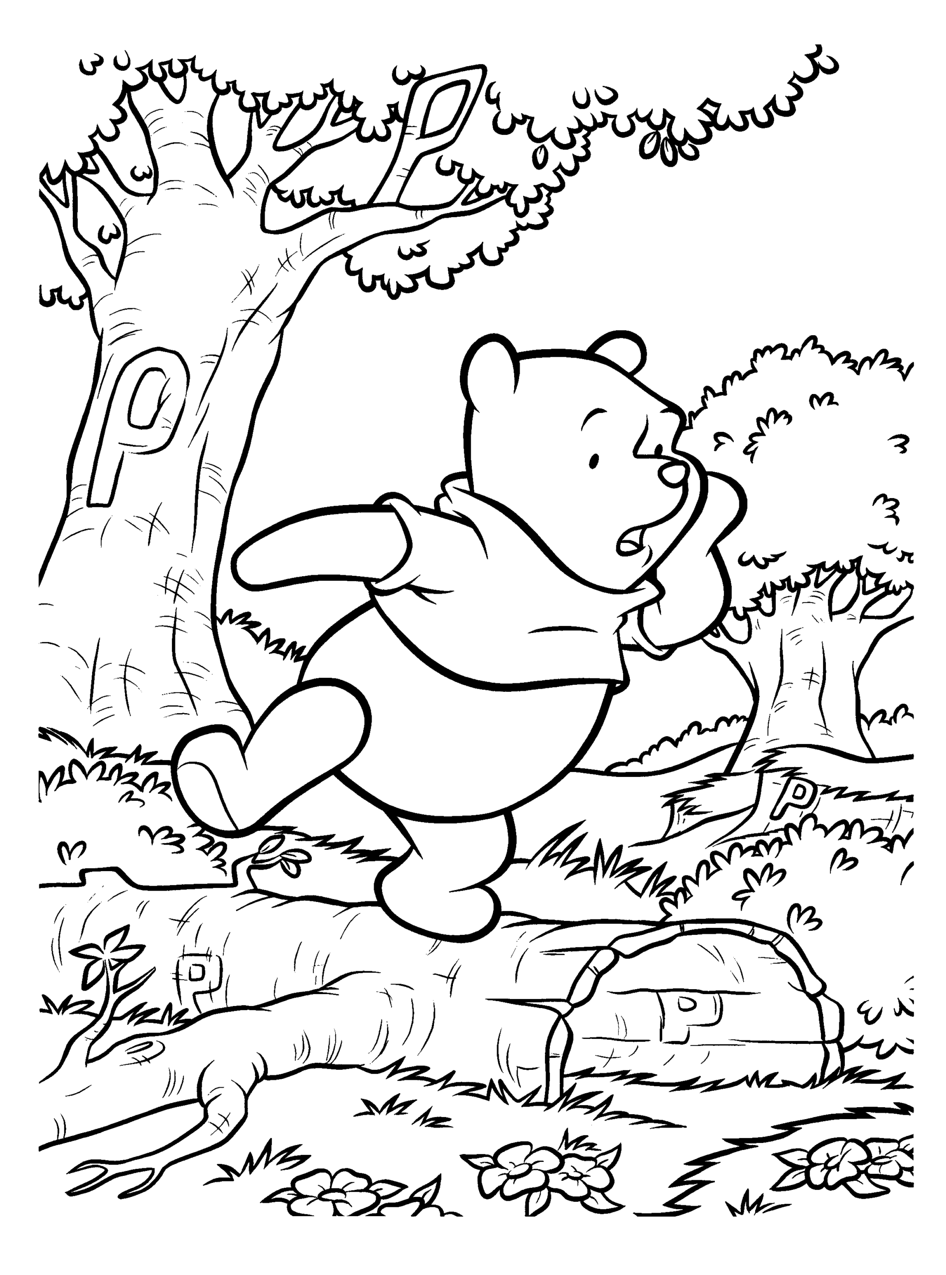 Winnie the Pooh Coloring Pages Cartoons winnie the pooh 17 Printable 2020 7110 Coloring4free