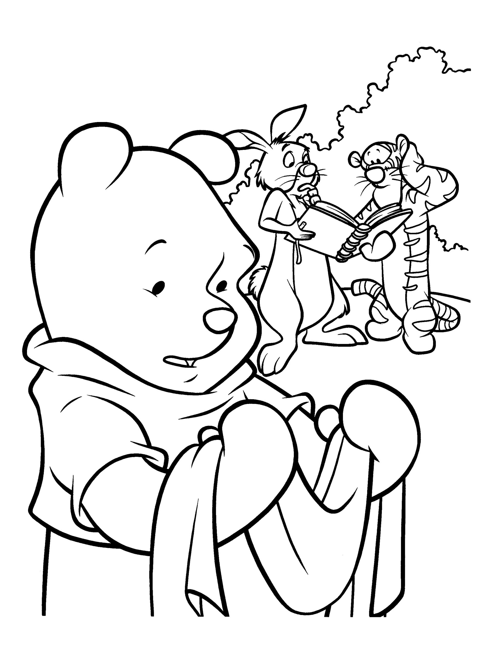 Winnie the Pooh Coloring Pages Cartoons winnie the pooh 19 Printable 2020 7114 Coloring4free