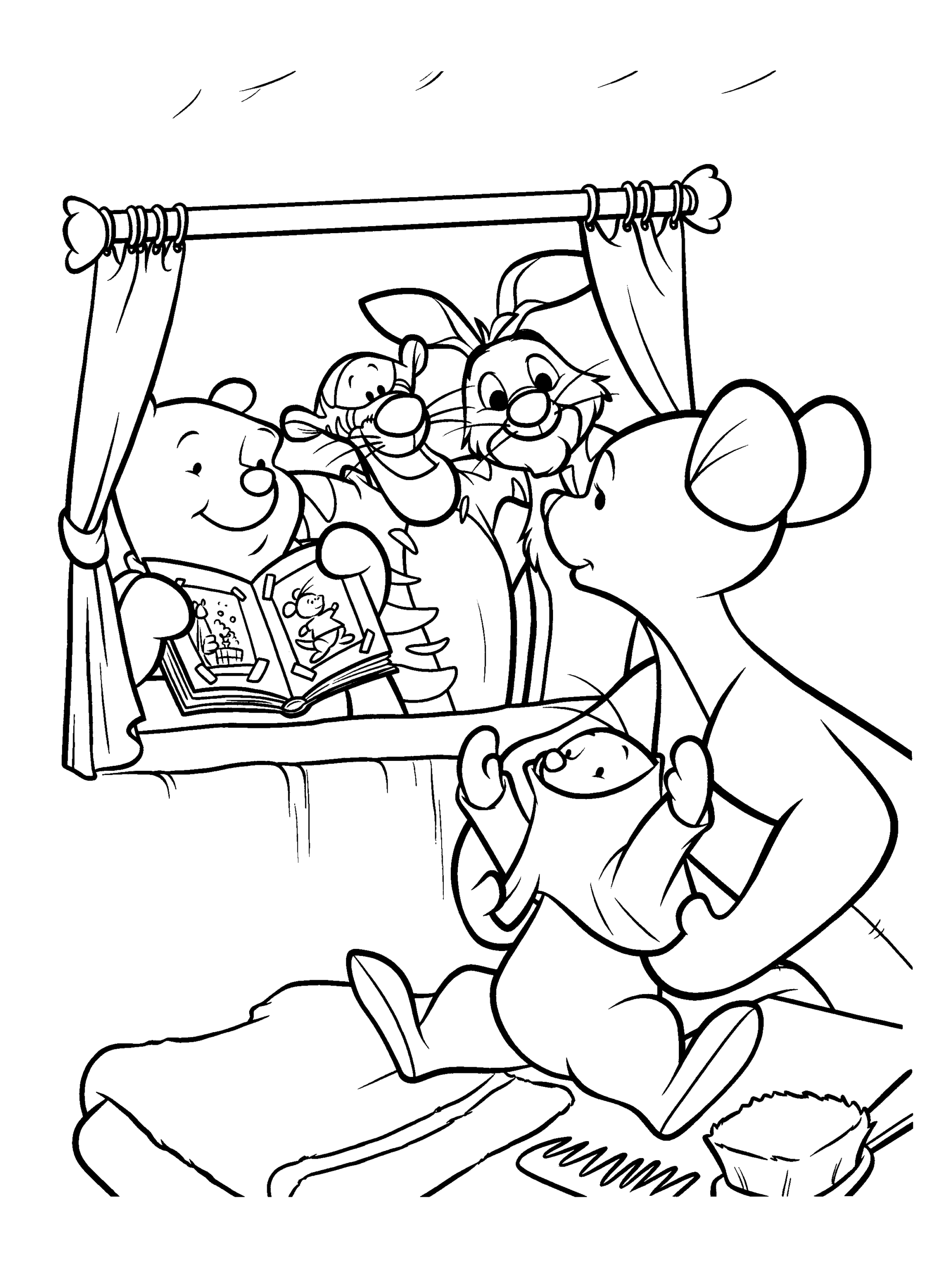 Winnie the Pooh Coloring Pages Cartoons winnie the pooh 21 Printable 2020 7119 Coloring4free