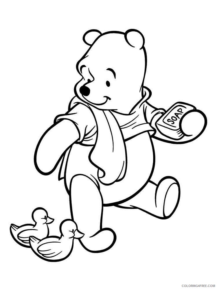 Winnie the Pooh Coloring Pages Cartoons winnie the pooh 21 Printable 2020 7120 Coloring4free