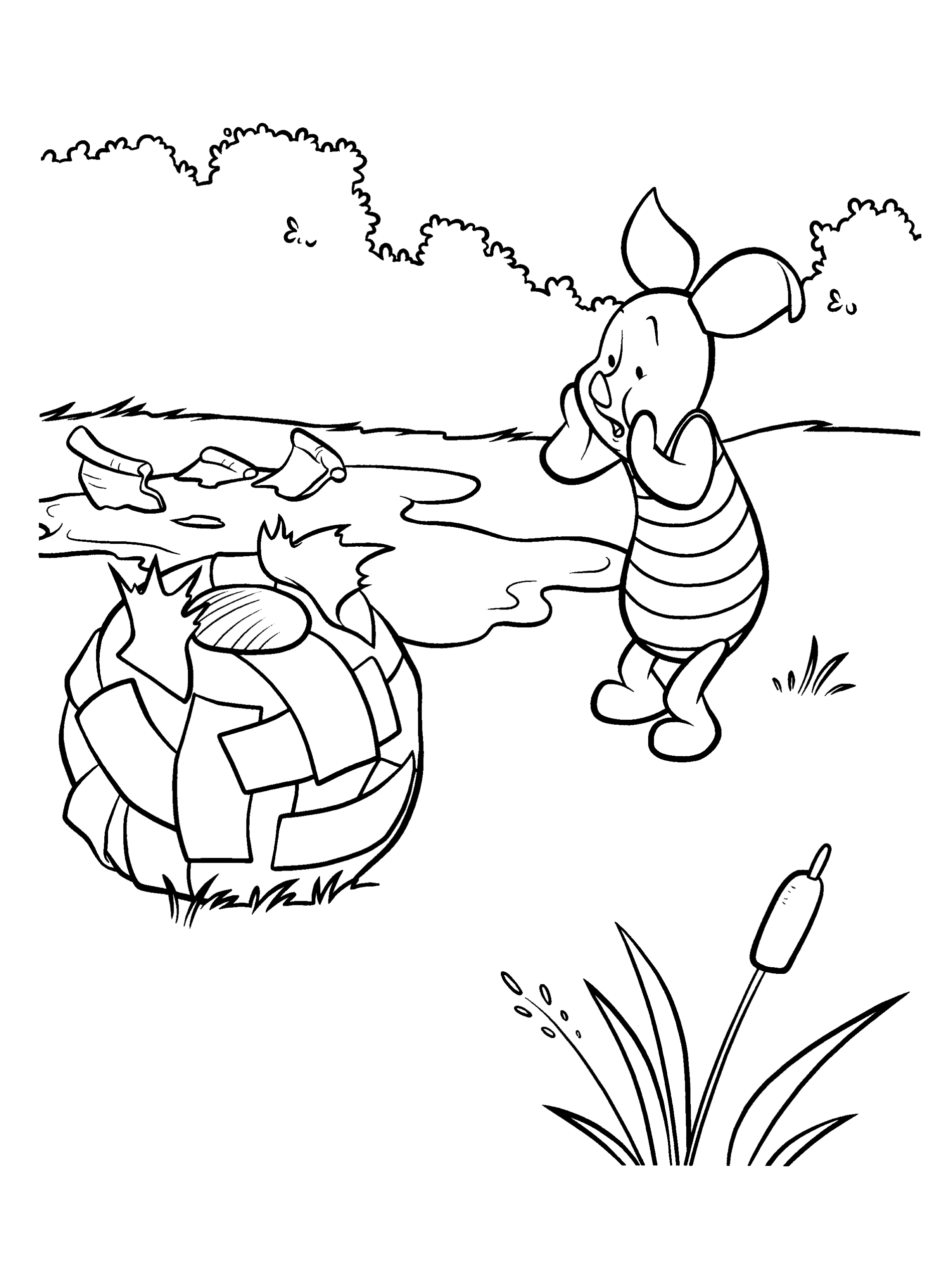 Winnie the Pooh Coloring Pages Cartoons winnie the pooh 24 Printable 2020 7125 Coloring4free