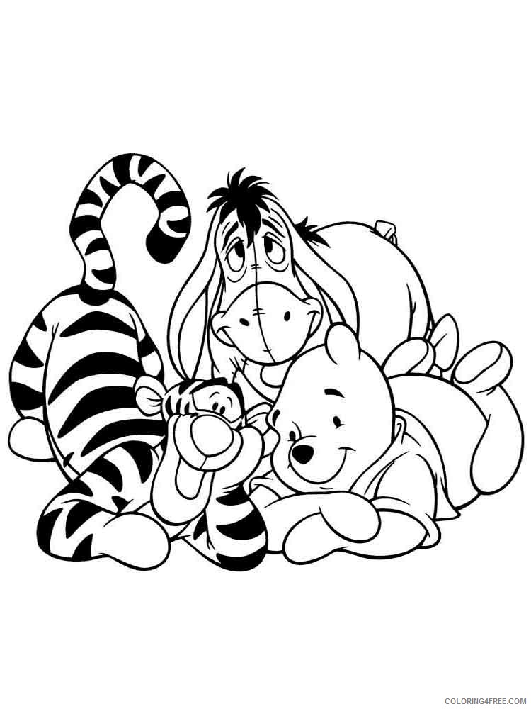 Winnie the Pooh Coloring Pages Cartoons winnie the pooh 24 Printable 2020 7126 Coloring4free
