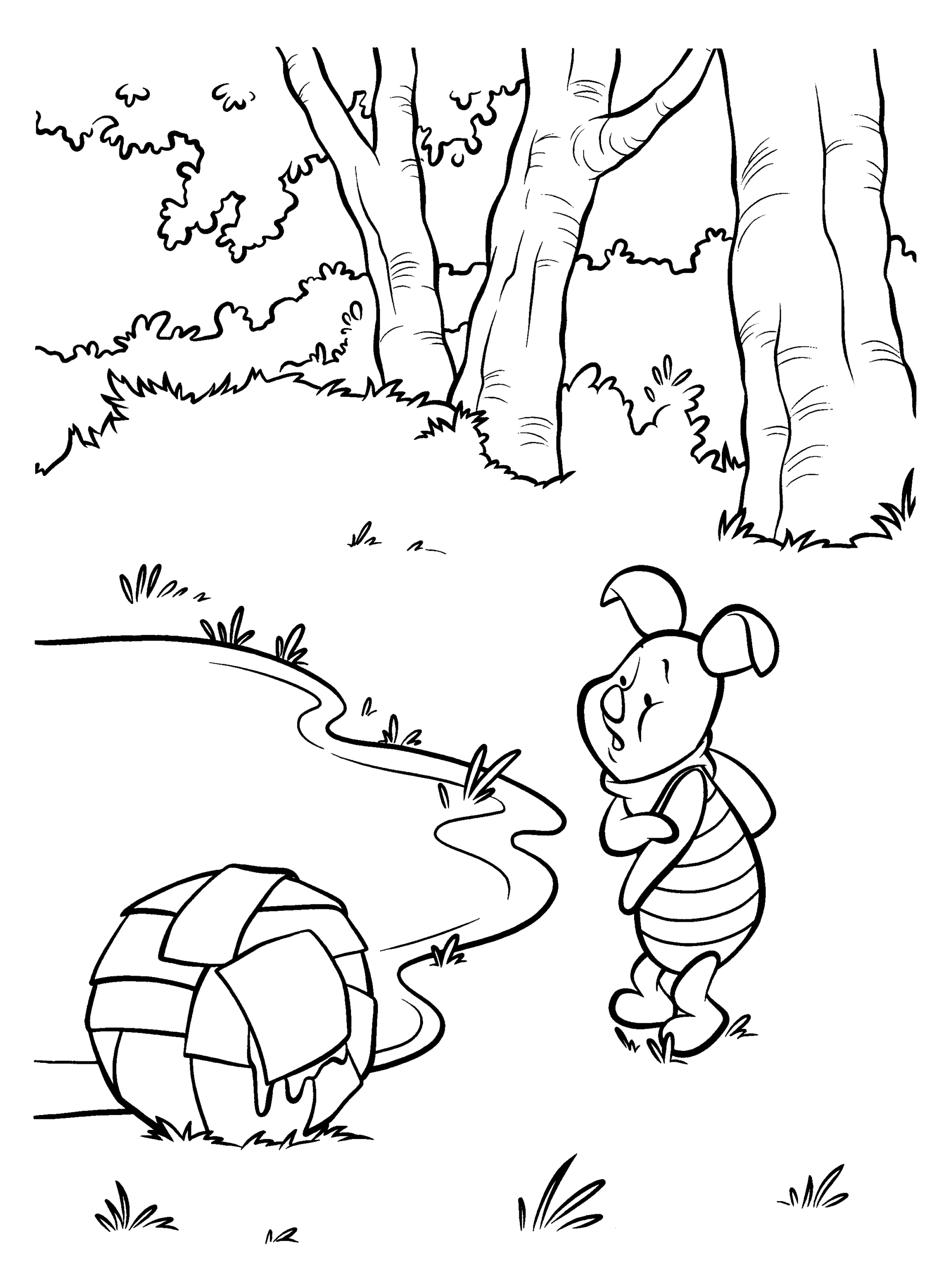 Winnie the Pooh Coloring Pages Cartoons winnie the pooh 27 Printable 2020 7128 Coloring4free