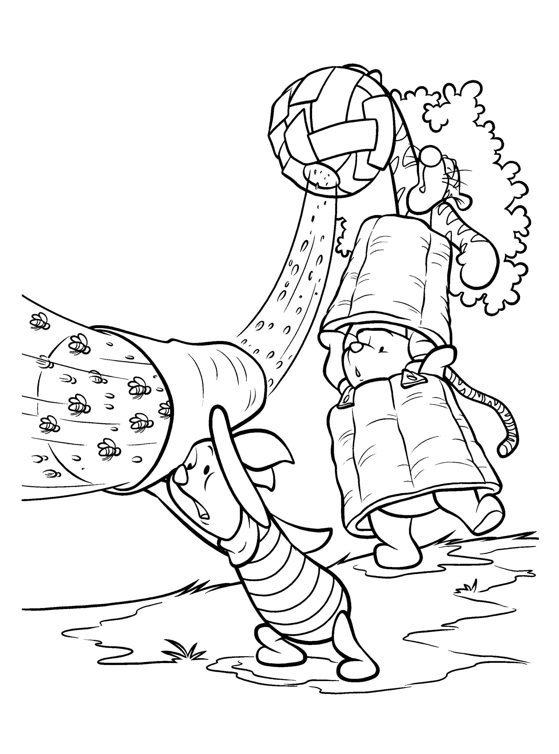 Winnie the Pooh Coloring Pages Cartoons winnie the pooh 29 Printable 2020 7131 Coloring4free