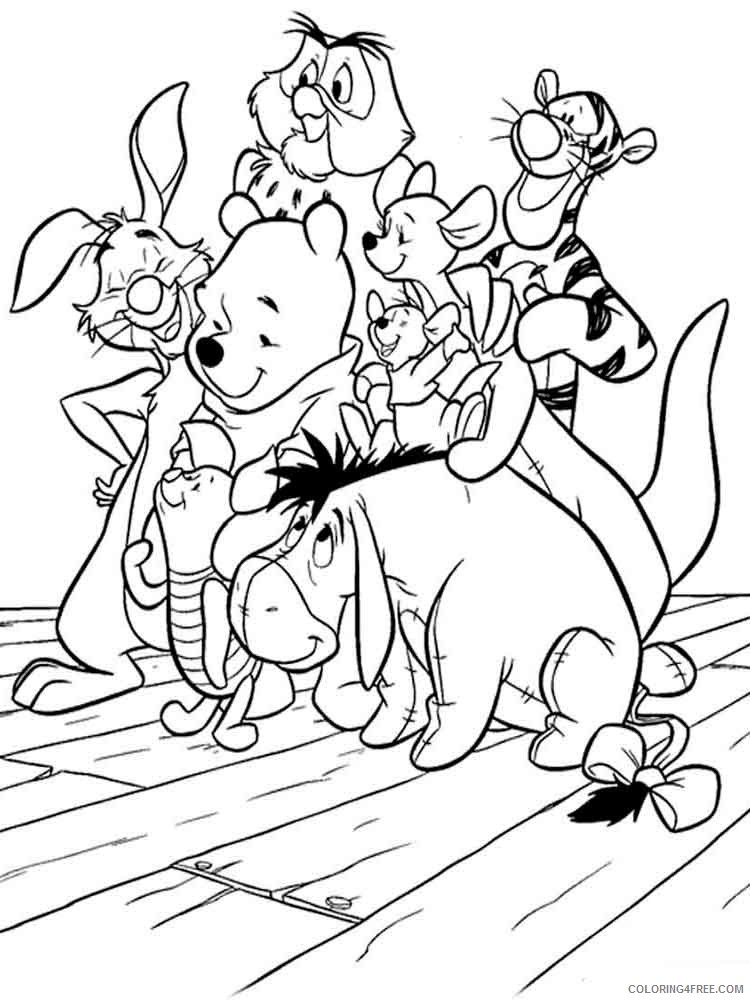 Winnie the Pooh Coloring Pages Cartoons winnie the pooh 29 Printable 2020 7132 Coloring4free
