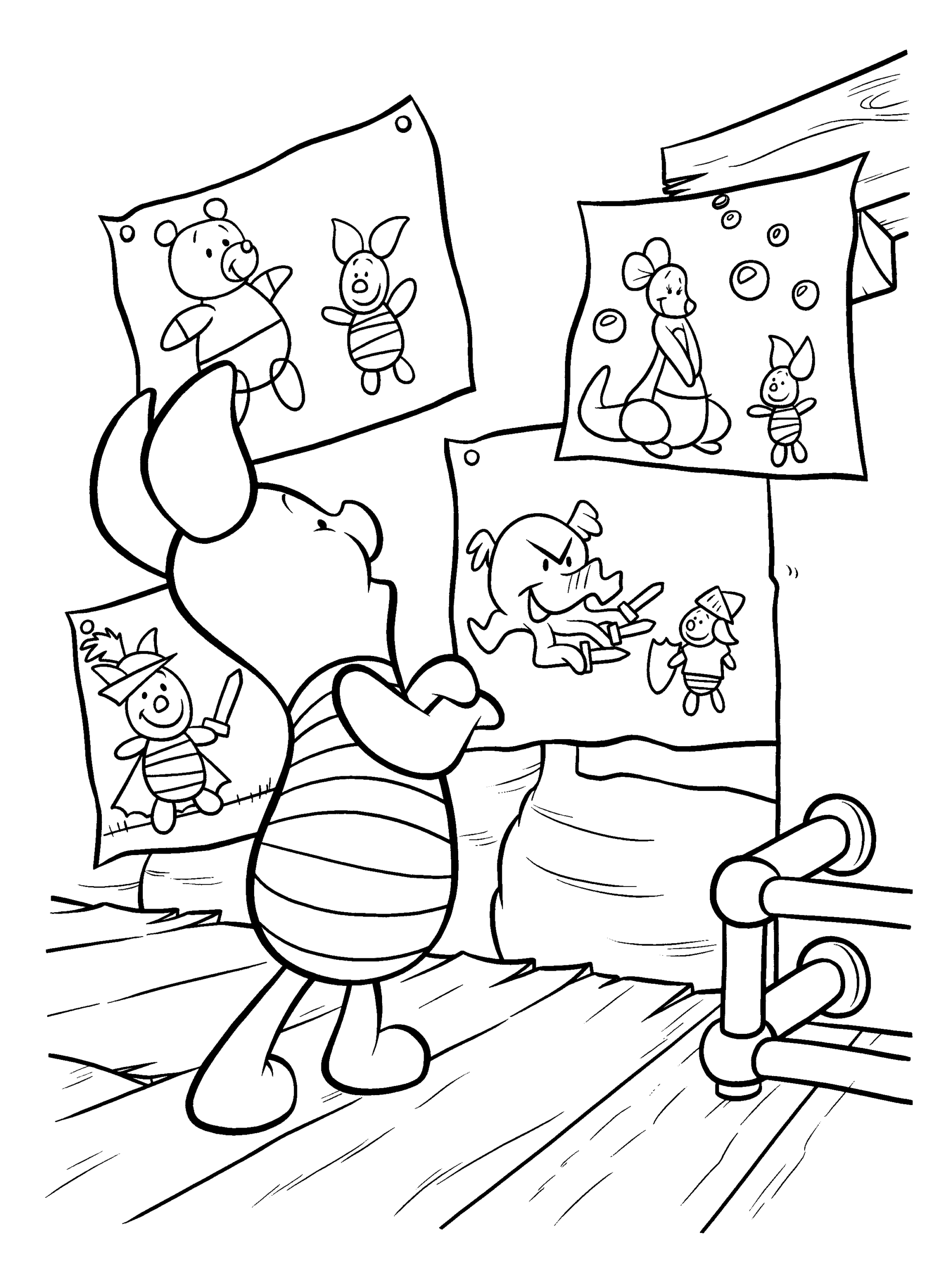 Winnie the Pooh Coloring Pages Cartoons winnie the pooh 3 Printable 2020 7133 Coloring4free