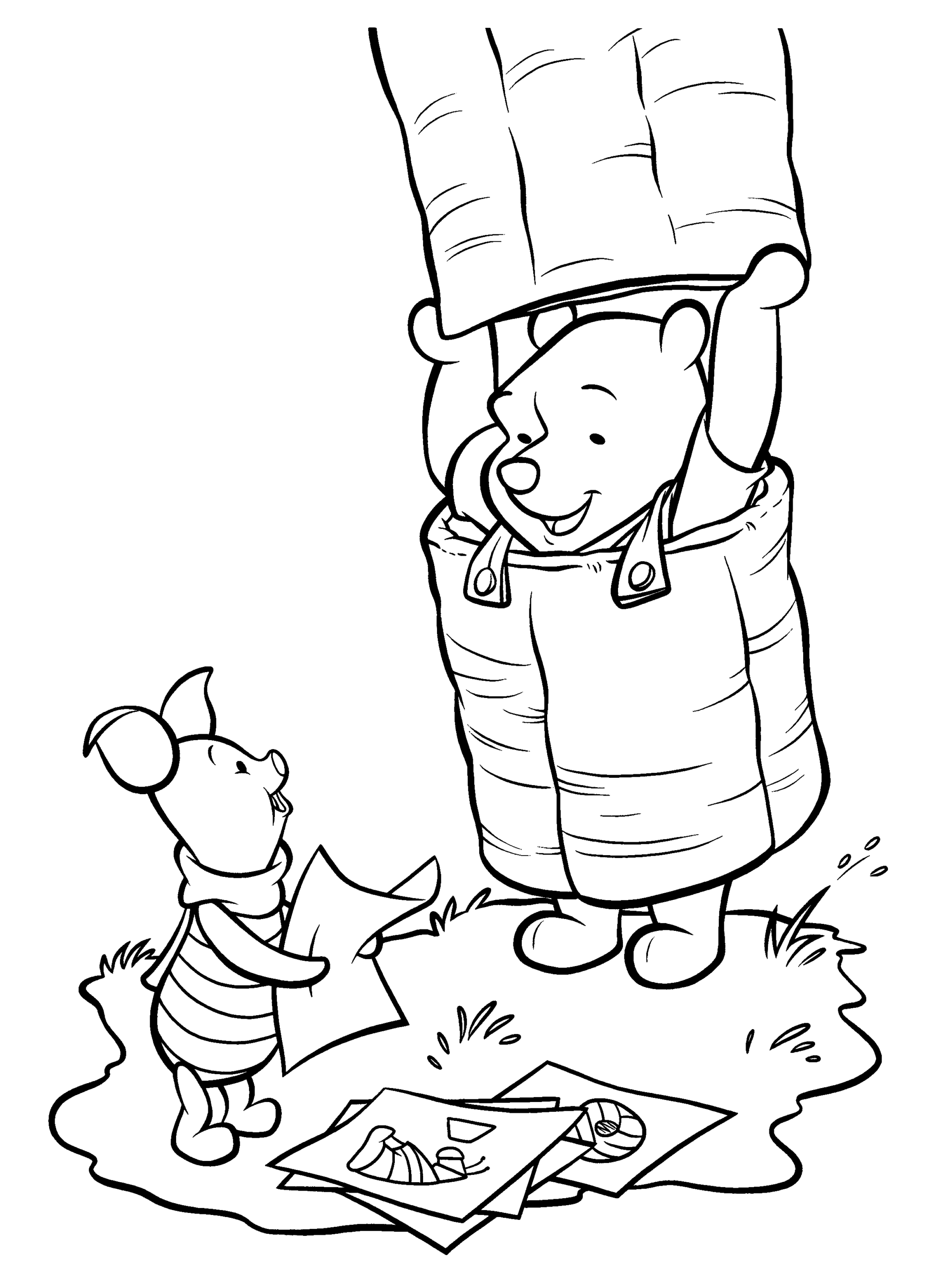 Winnie the Pooh Coloring Pages Cartoons winnie the pooh 30 Printable 2020 7135 Coloring4free
