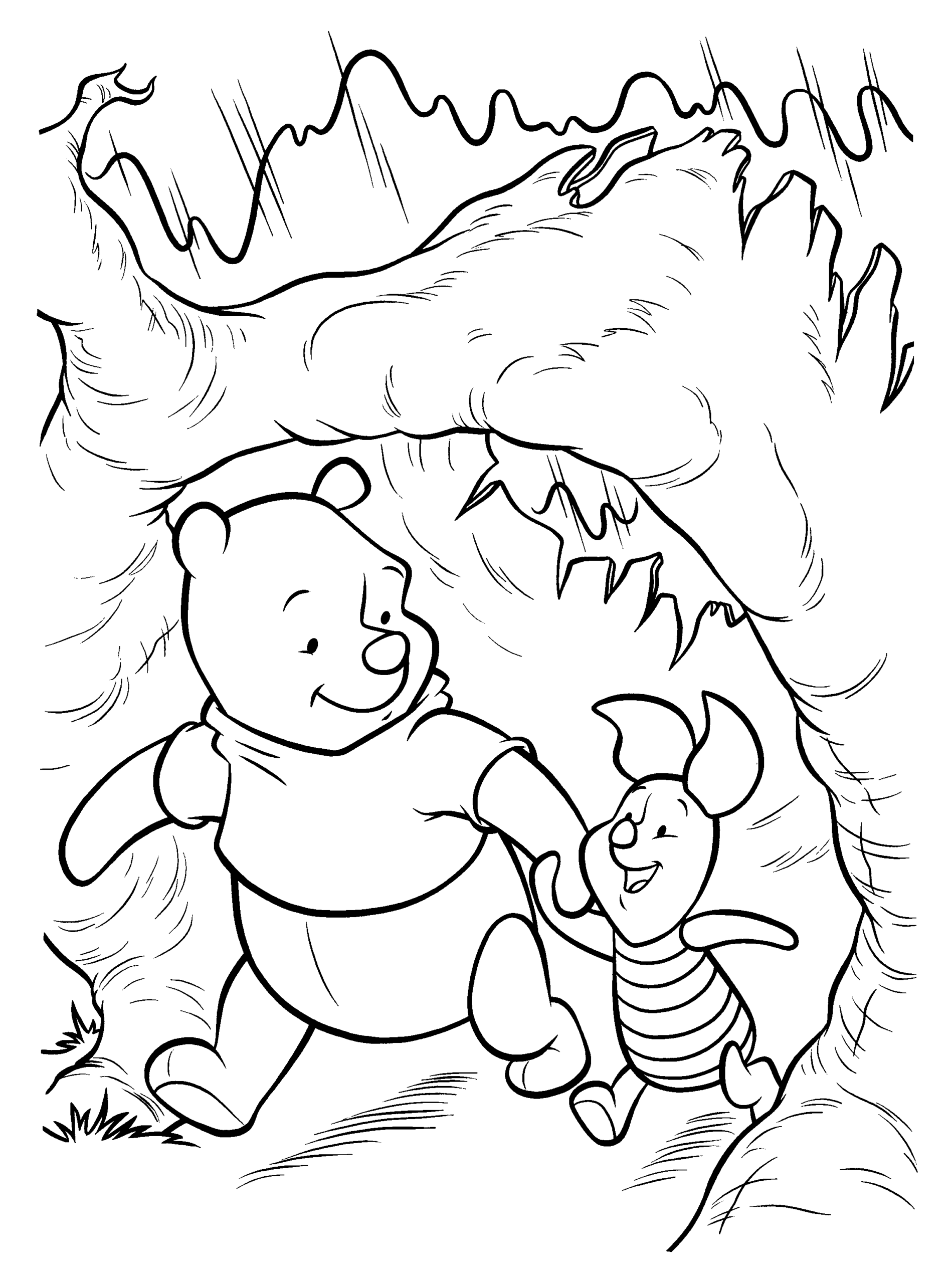 Winnie the Pooh Coloring Pages Cartoons winnie the pooh 4 Printable 2020 7146 Coloring4free