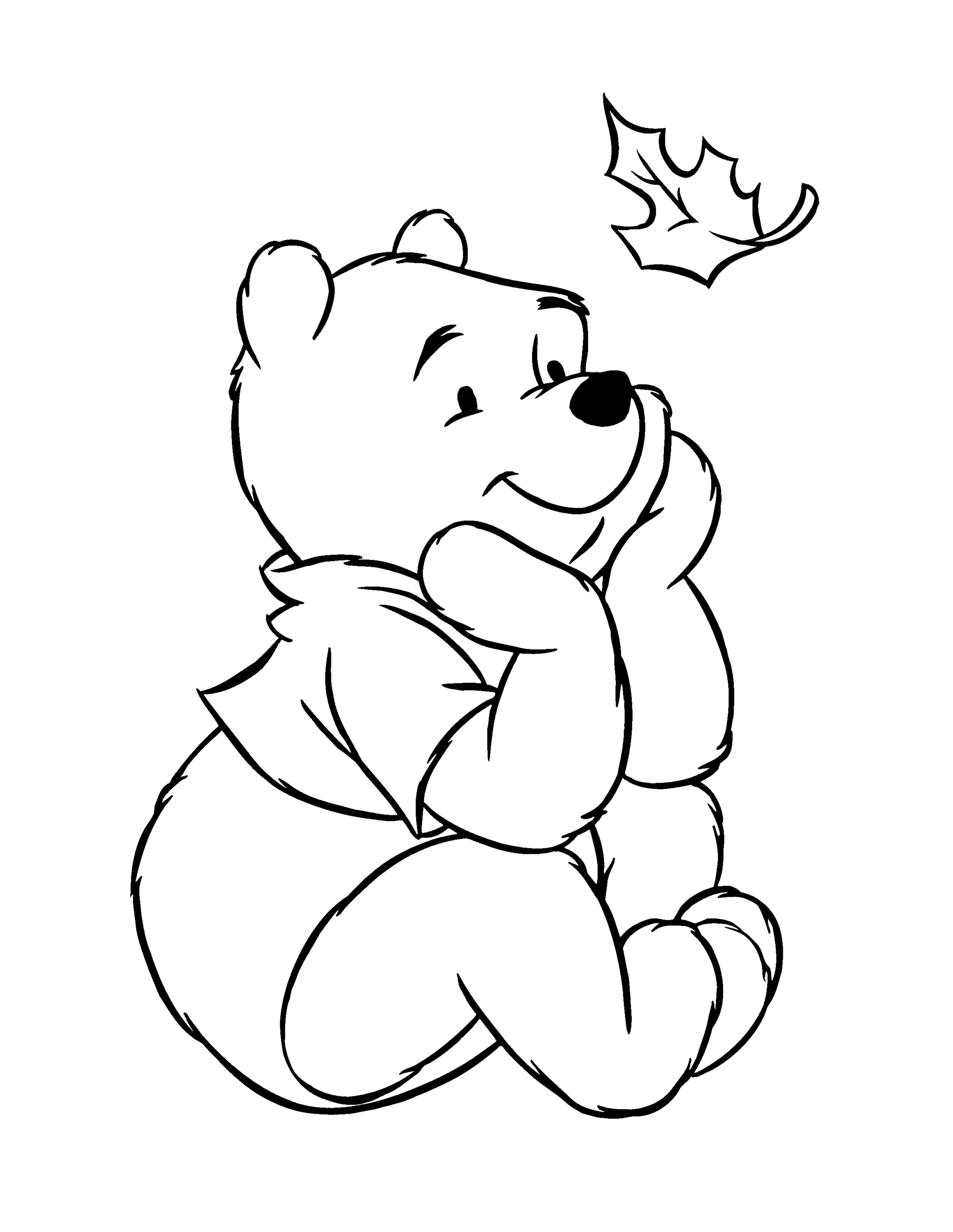 Winnie the Pooh Coloring Pages Cartoons winnie the pooh 46 Printable 2020 7155 Coloring4free