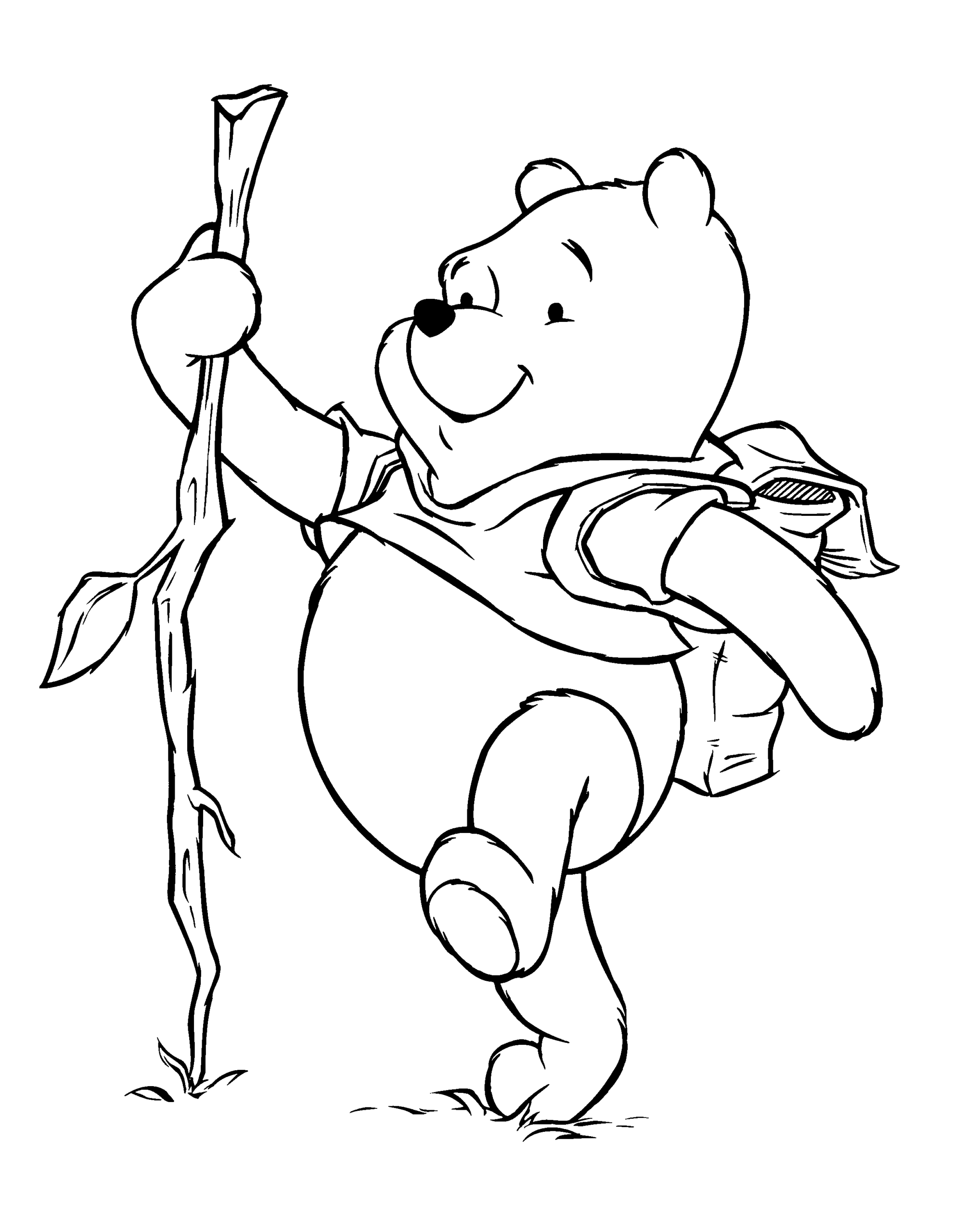 Winnie the Pooh Coloring Pages Cartoons winnie the pooh 48 Printable 2020 7158 Coloring4free