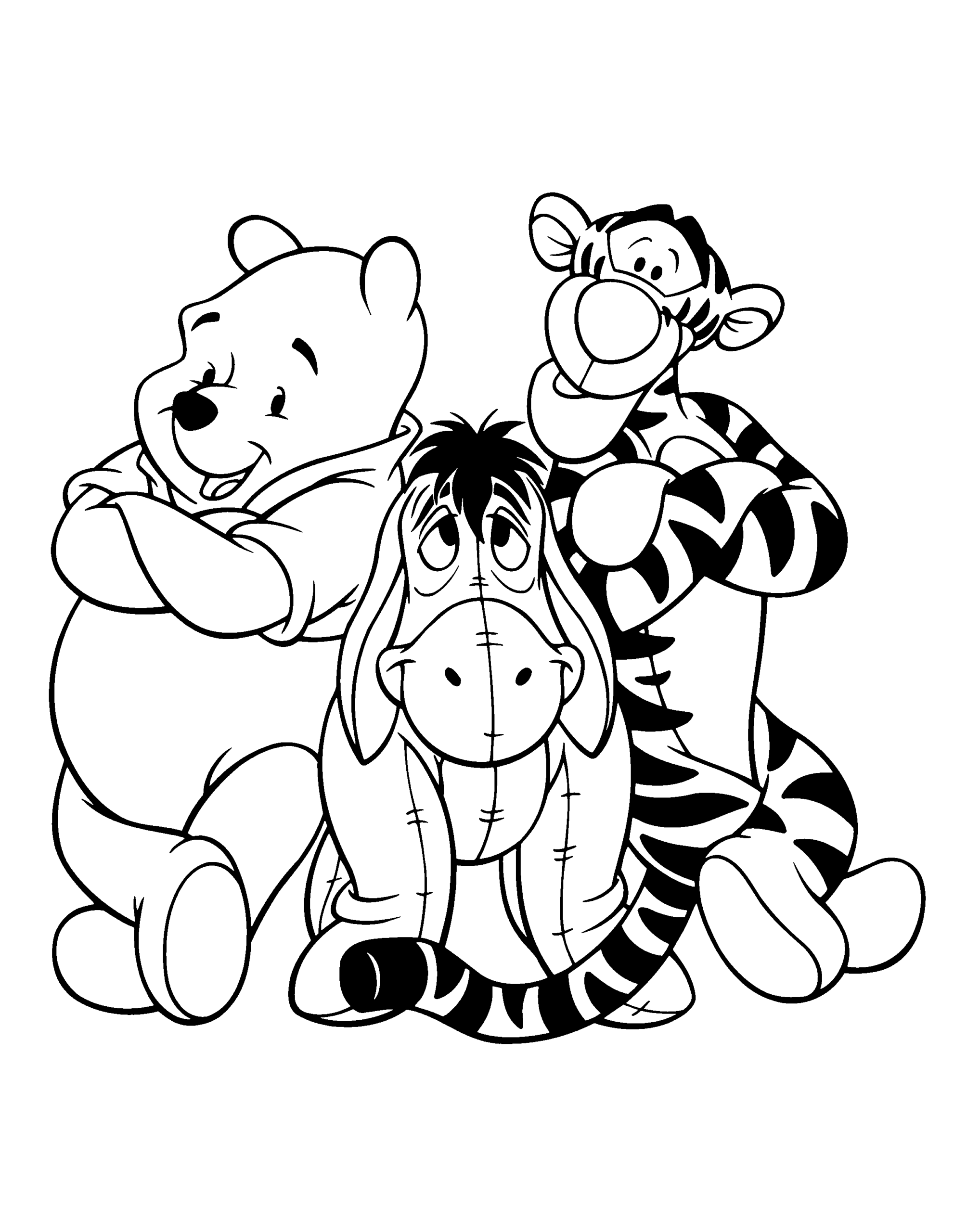 Winnie the Pooh Coloring Pages Cartoons winnie the pooh 60 Printable 2020 7177 Coloring4free