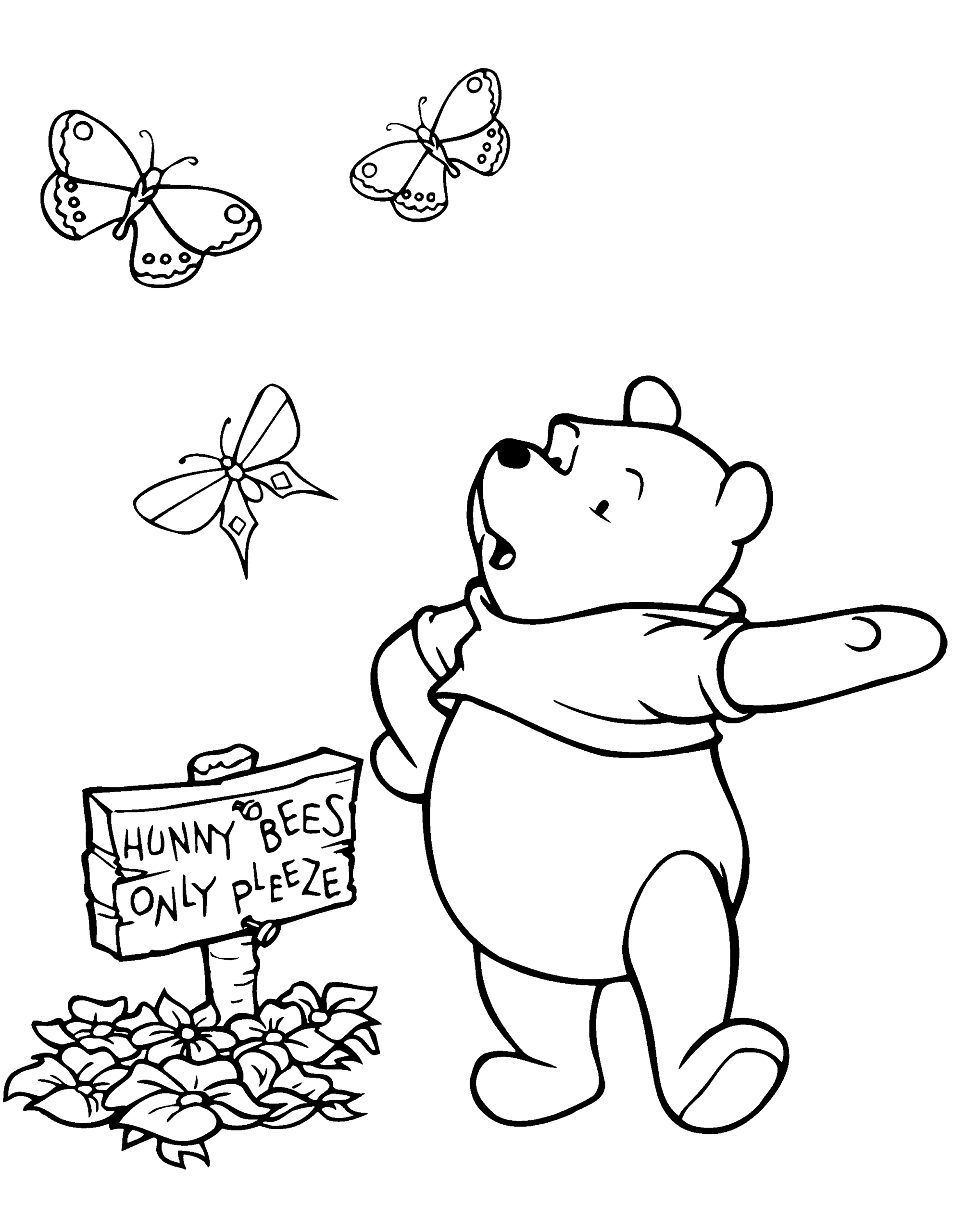 Winnie the Pooh Coloring Pages Cartoons winnie the pooh 68 Printable 2020 7185 Coloring4free