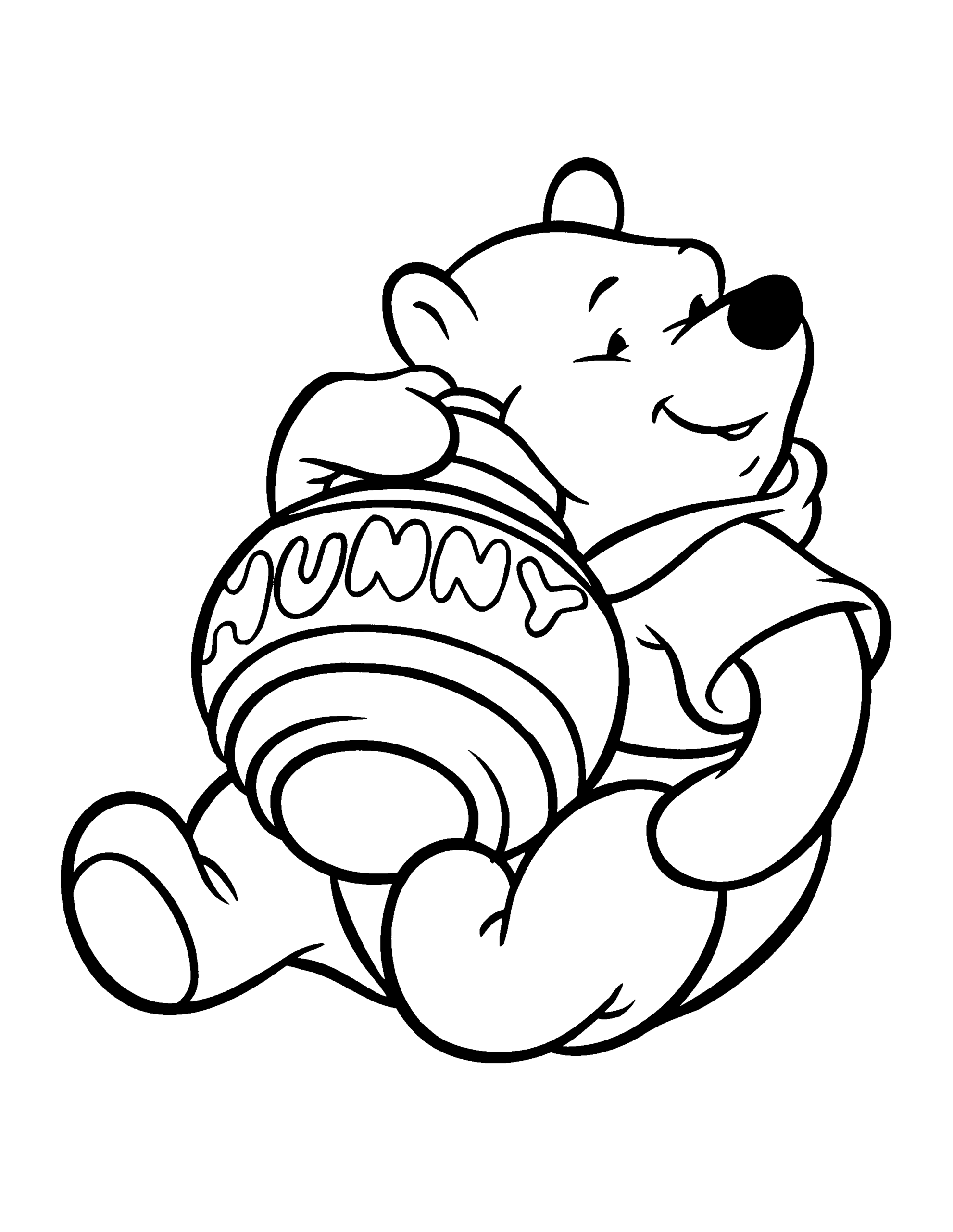 Winnie the Pooh Coloring Pages Cartoons winnie the pooh 74 Printable 2020 7193 Coloring4free