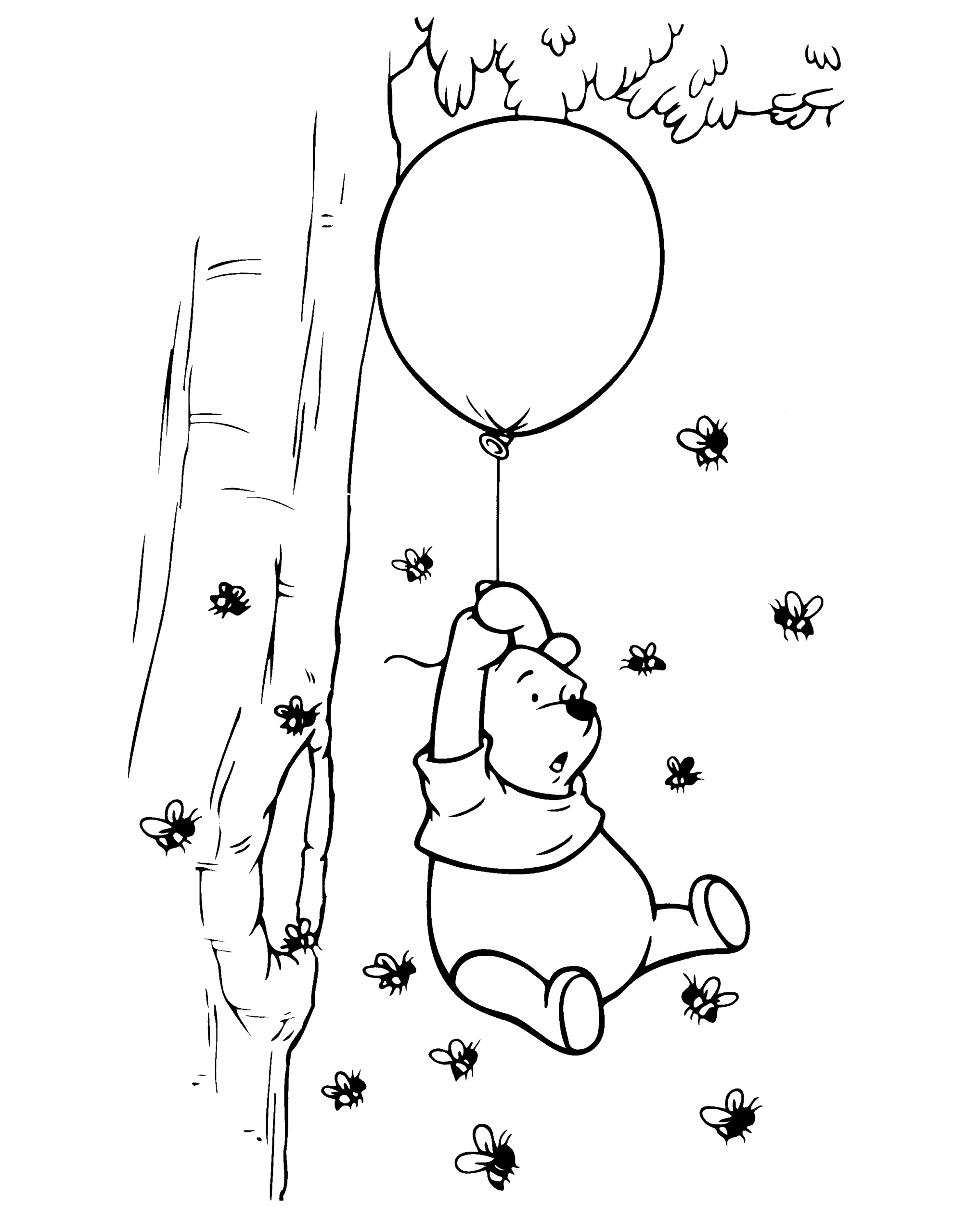 Winnie the Pooh Coloring Pages Cartoons winnie the pooh 81 Printable 2020 7202 Coloring4free
