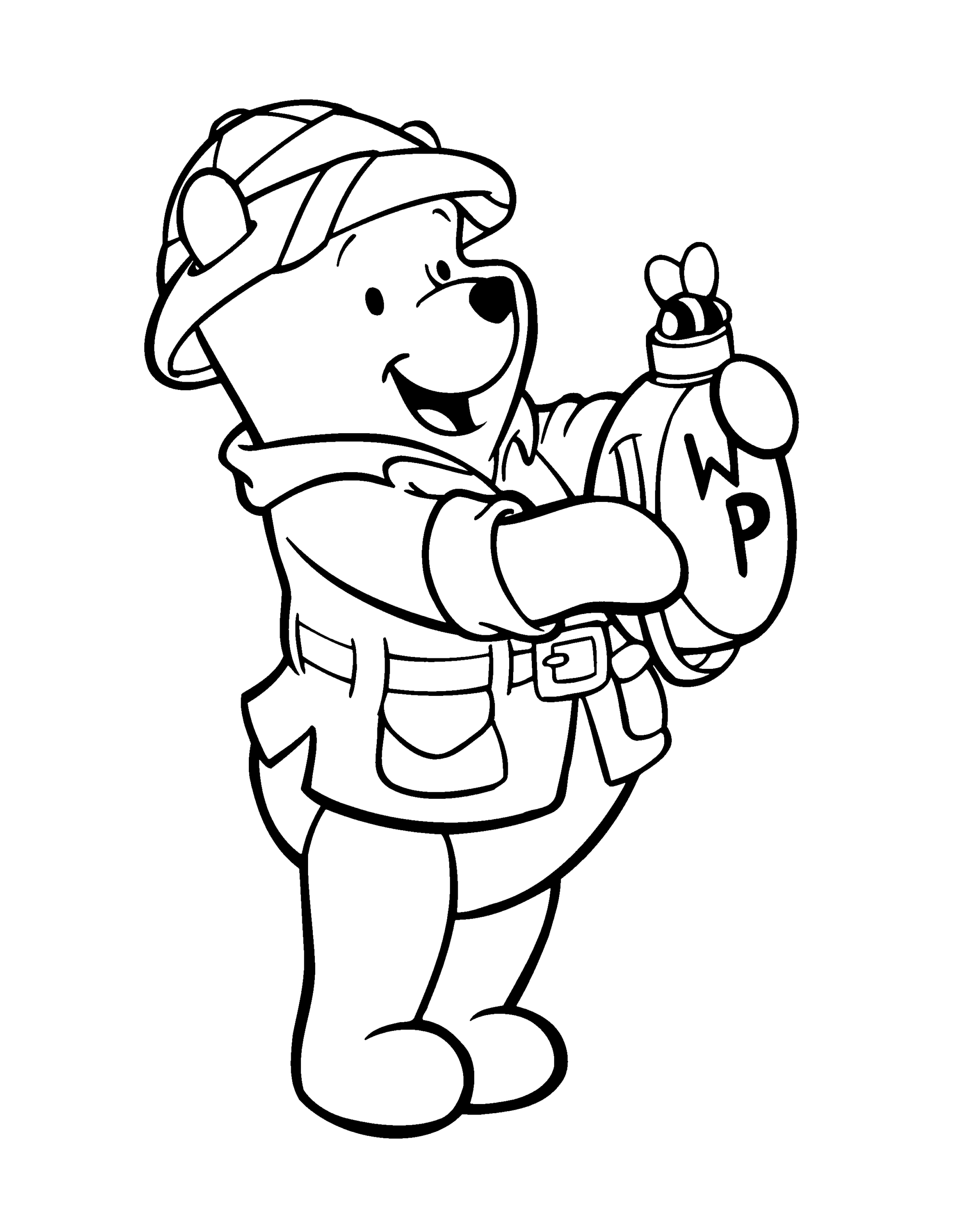 Winnie the Pooh Coloring Pages Cartoons winnie the pooh 83 Printable 2020 7204 Coloring4free
