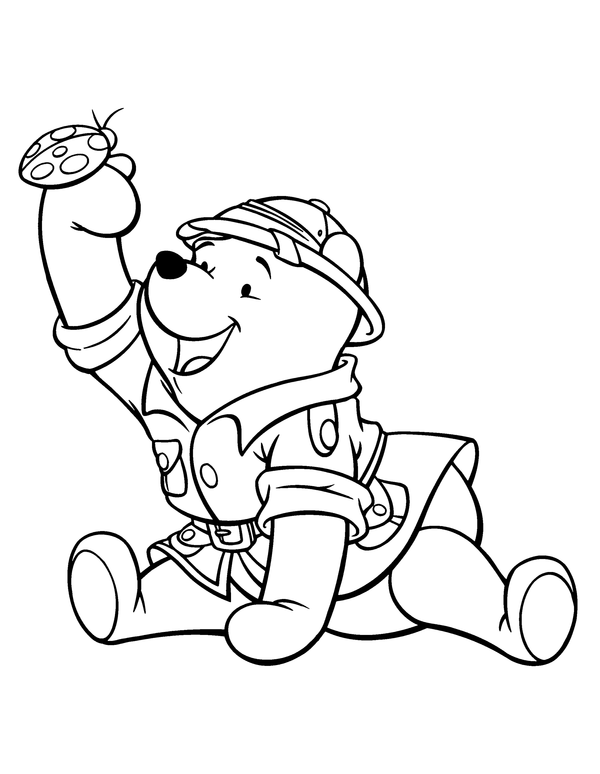 Winnie the Pooh Coloring Pages Cartoons winnie the pooh 84 Printable 2020 7205 Coloring4free