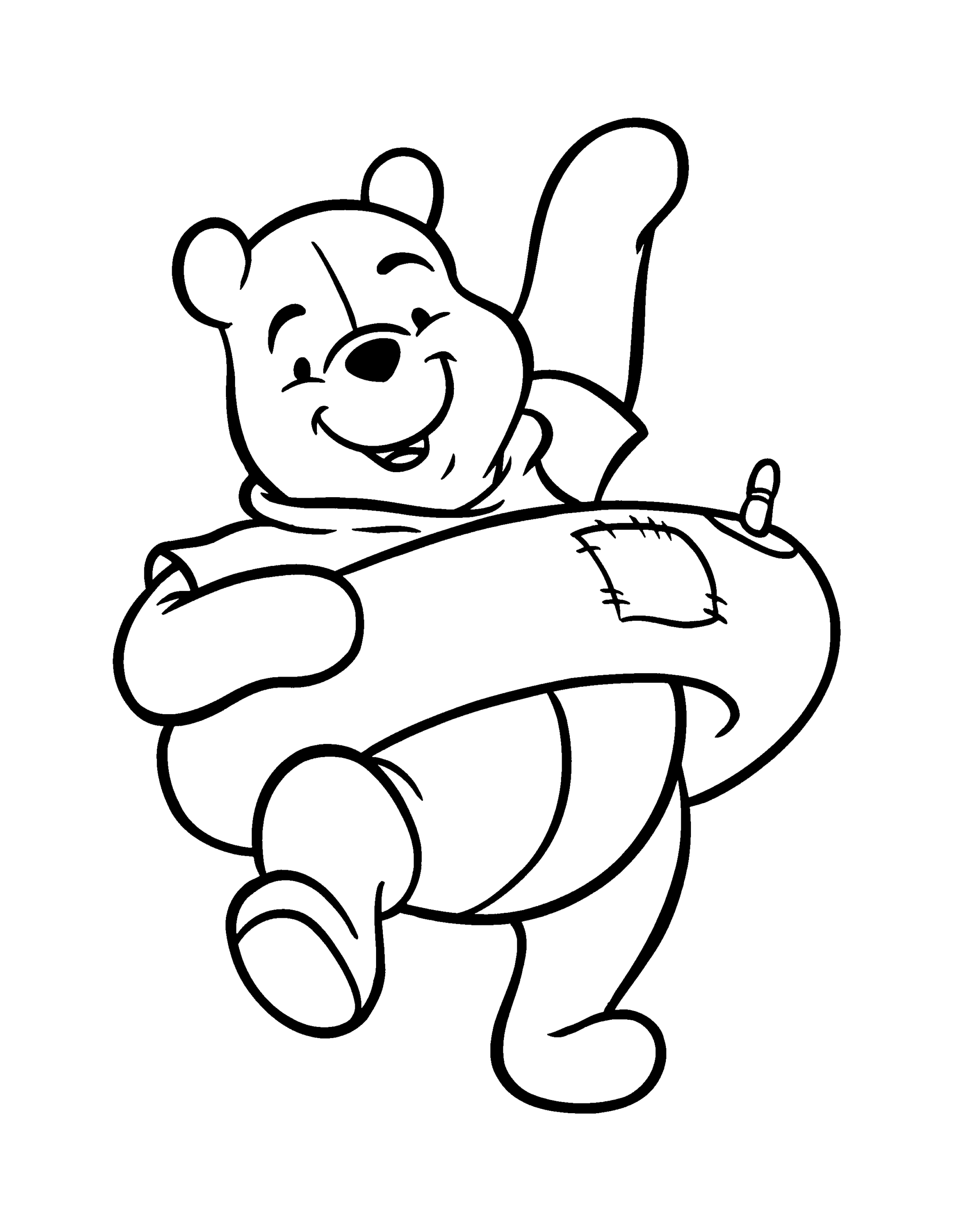 Winnie the Pooh Coloring Pages Cartoons winnie the pooh 85 Printable 2020 7206 Coloring4free