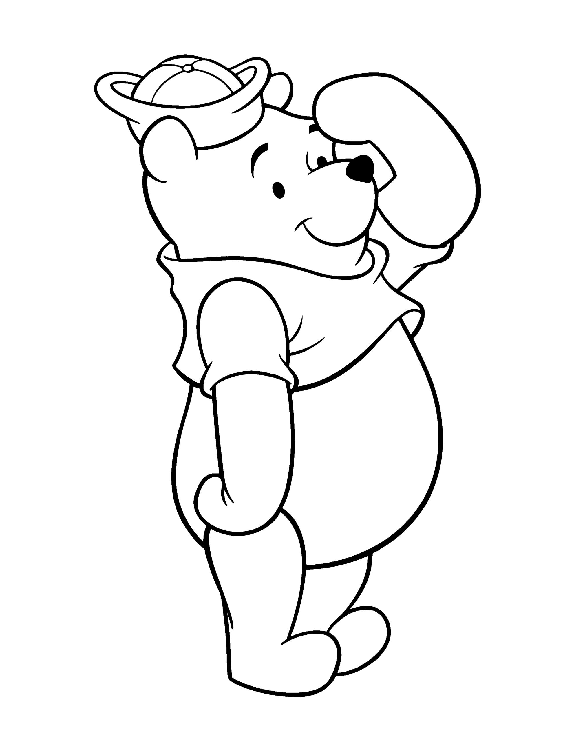 Winnie the Pooh Coloring Pages Cartoons winnie the pooh 95 Printable 2020 7218 Coloring4free