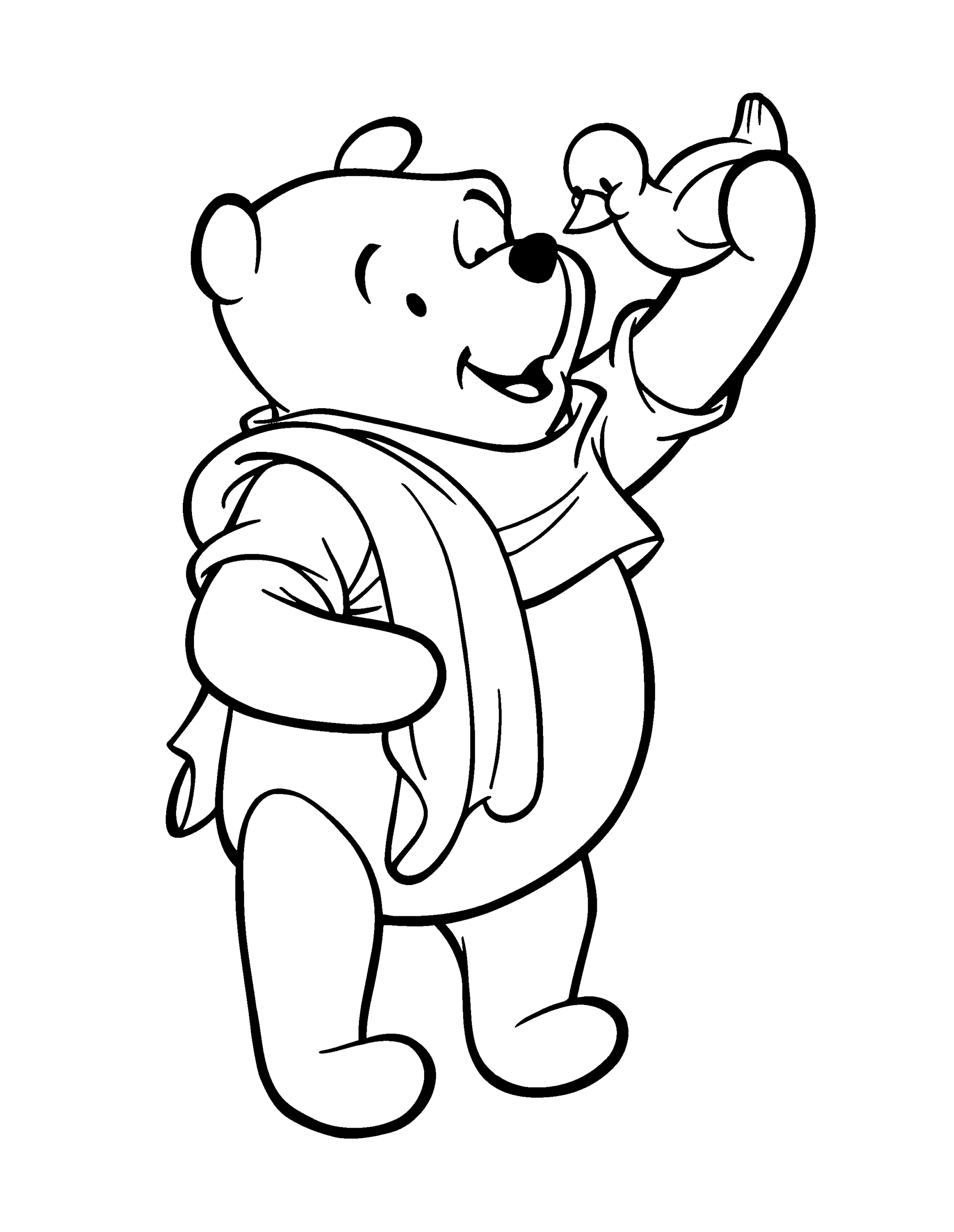 Winnie the Pooh Coloring Pages Cartoons winnie the pooh 99 Printable 2020 7222 Coloring4free