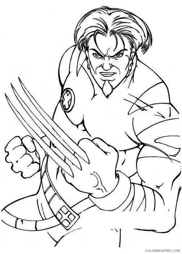 Wolverine Coloring Pages Superheroes Printable 2020 Coloring4free ...