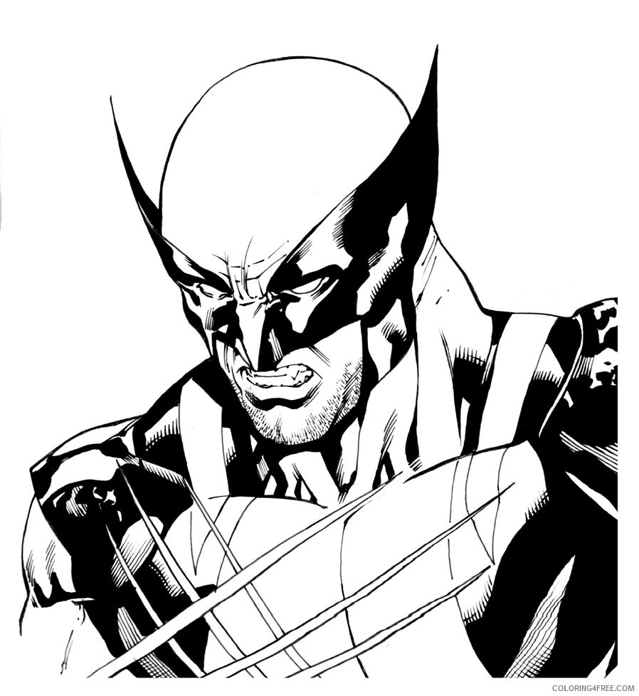Wolverine Coloring Pages Superheroes Printable 2020 Coloring4free Coloring4free Com