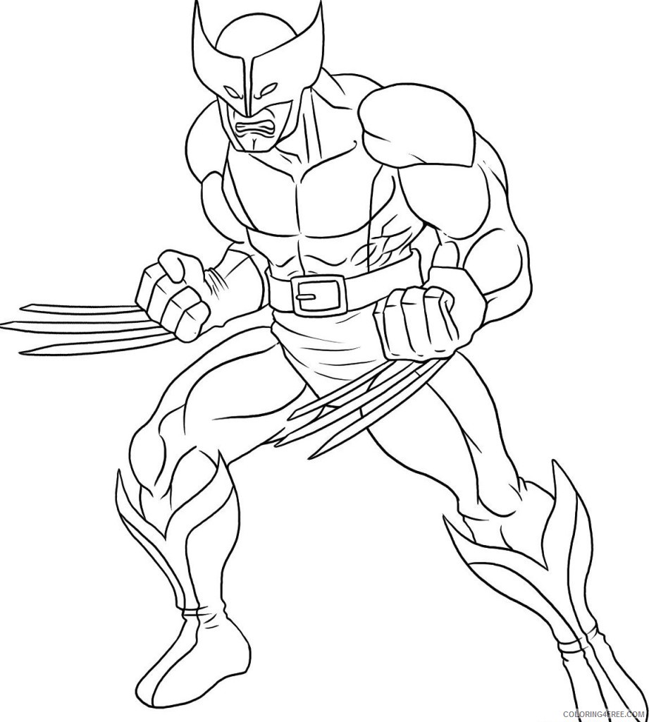 Wolverine Coloring Pages Superheroes Printable 2020 Coloring4free