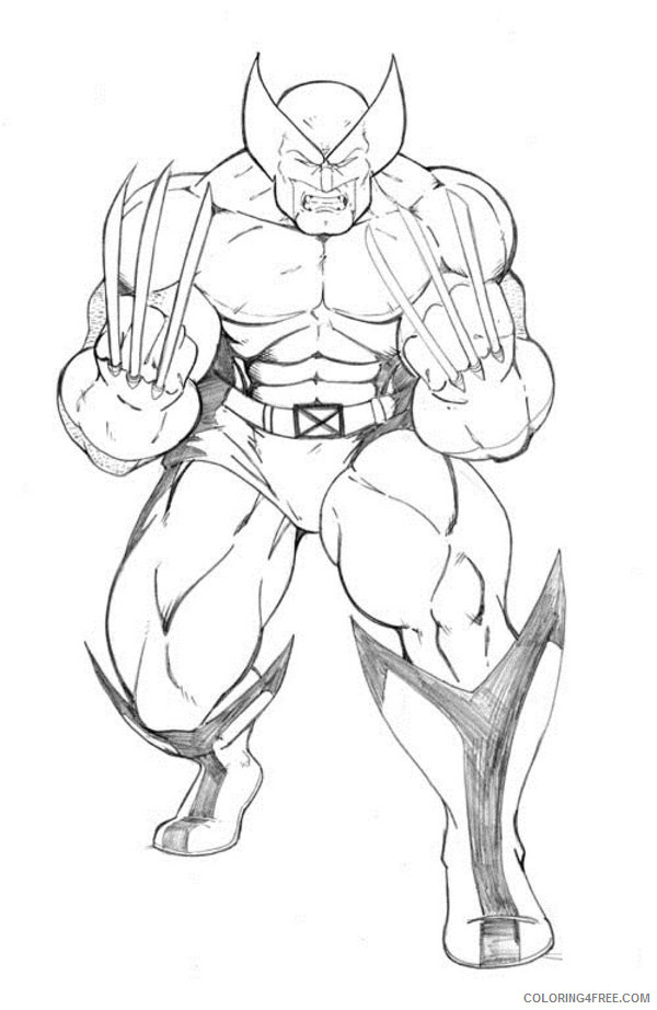 Wolverine Coloring Pages Superheroes Printable 2020 Coloring4free