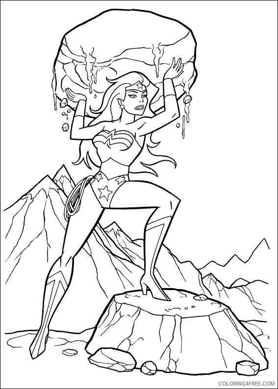 Wonder Woman Coloring Pages Superheroes Printable 2020 Coloring4free