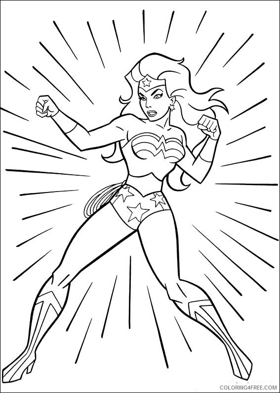Wonder Woman Coloring Pages Superheroes Printable 2020 Coloring4free