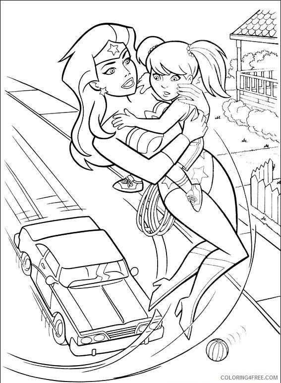 Wonder Woman Coloring Pages Superheroes Printable 2020 Coloring4free