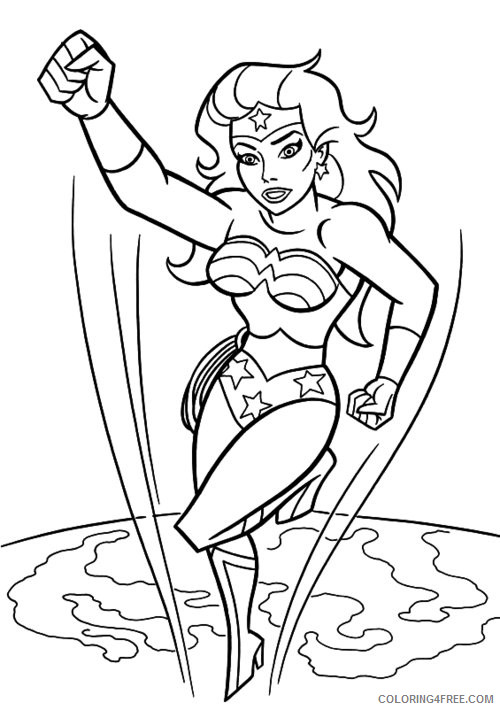 Wonder Woman Coloring Pages Superheroes Printable 2020 Coloring4free