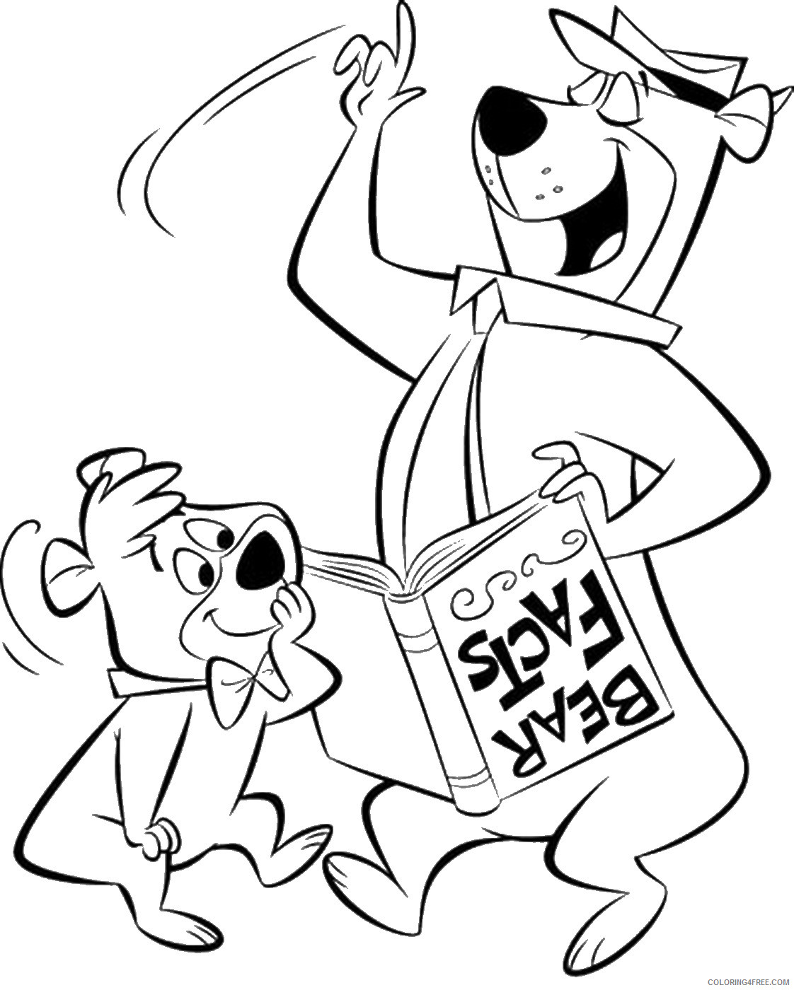 Yogi Bear Coloring Pages Cartoons yogi_bear_cl_15 Printable 2020 7265 Coloring4free