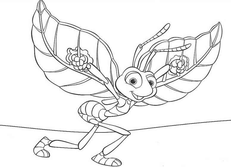 A Bugs Life Coloring Pages TV Film a bugs life 1 Printable 2020 00002 Coloring4free