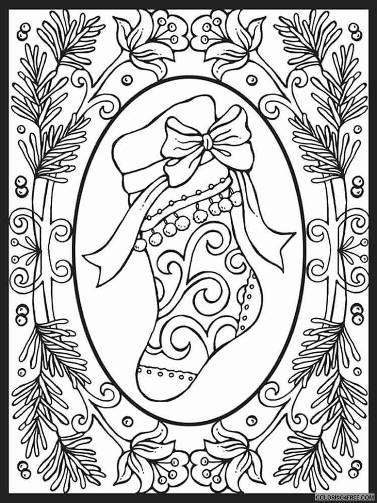 Adult Christmas Coloring Pages adult christmas 1 Printable 2020 101 Coloring4free