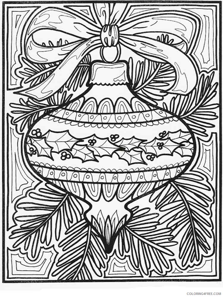 Adult Christmas Coloring Pages adult christmas 10 Printable 2020 102 Coloring4free