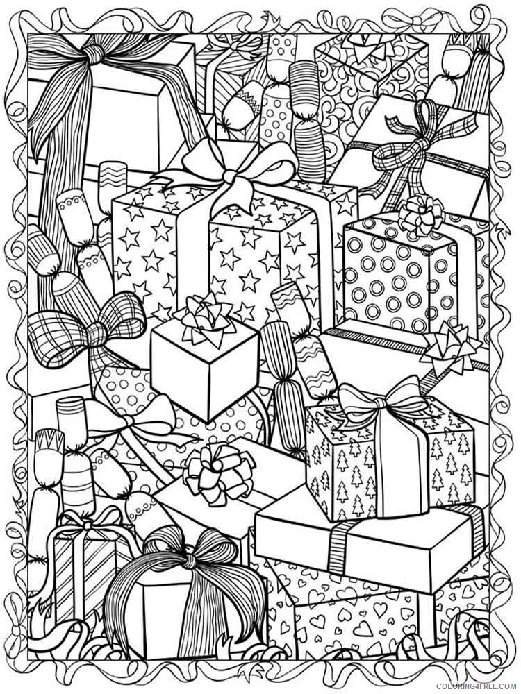 Adult Christmas Coloring Pages adult christmas 11 Printable 2020 103 Coloring4free