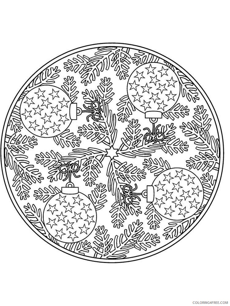 Adult Christmas Coloring Pages adult christmas 13 Printable 2020 105 Coloring4free
