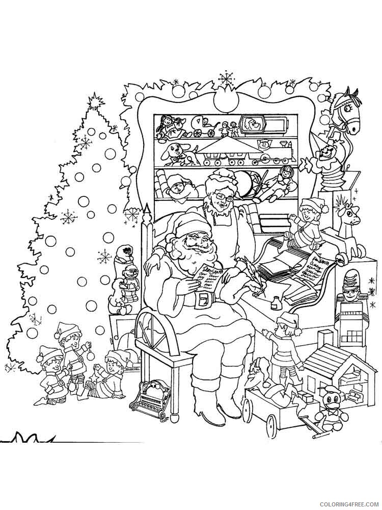 Adult Christmas Coloring Pages adult christmas 18 Printable 2020 110 Coloring4free