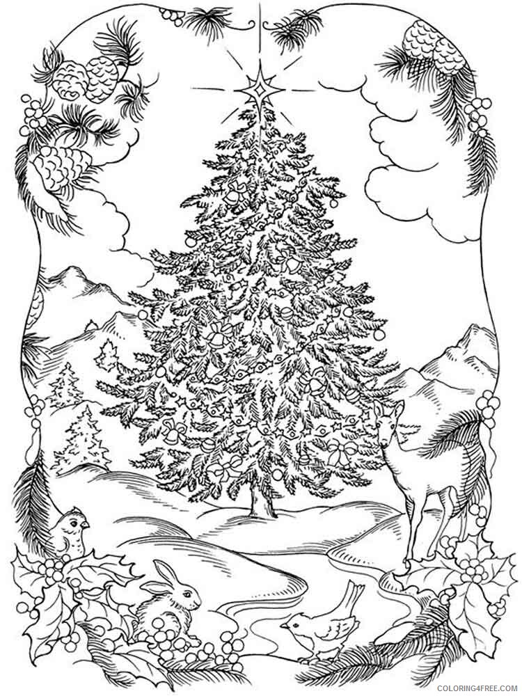 Adult Christmas Coloring Pages adult christmas 2 Printable 2020 112 Coloring4free