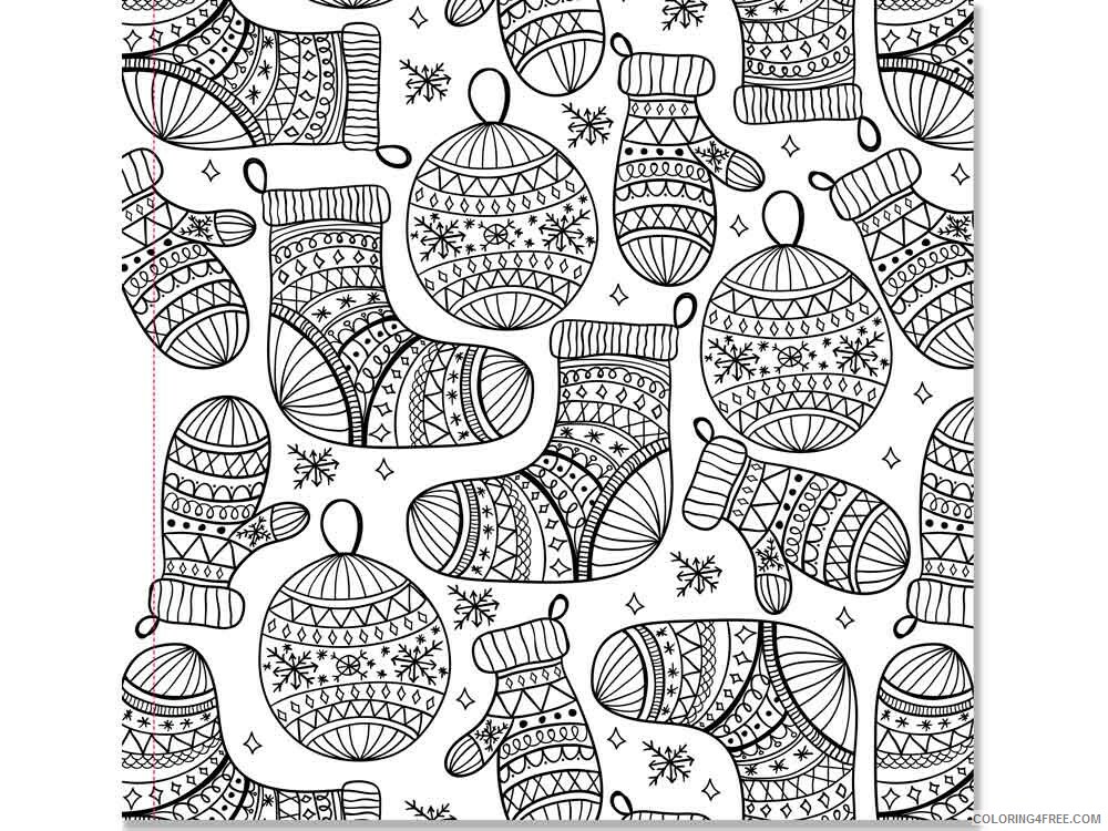 Adult Christmas Coloring Pages adult christmas 3 Printable 2020 113 Coloring4free